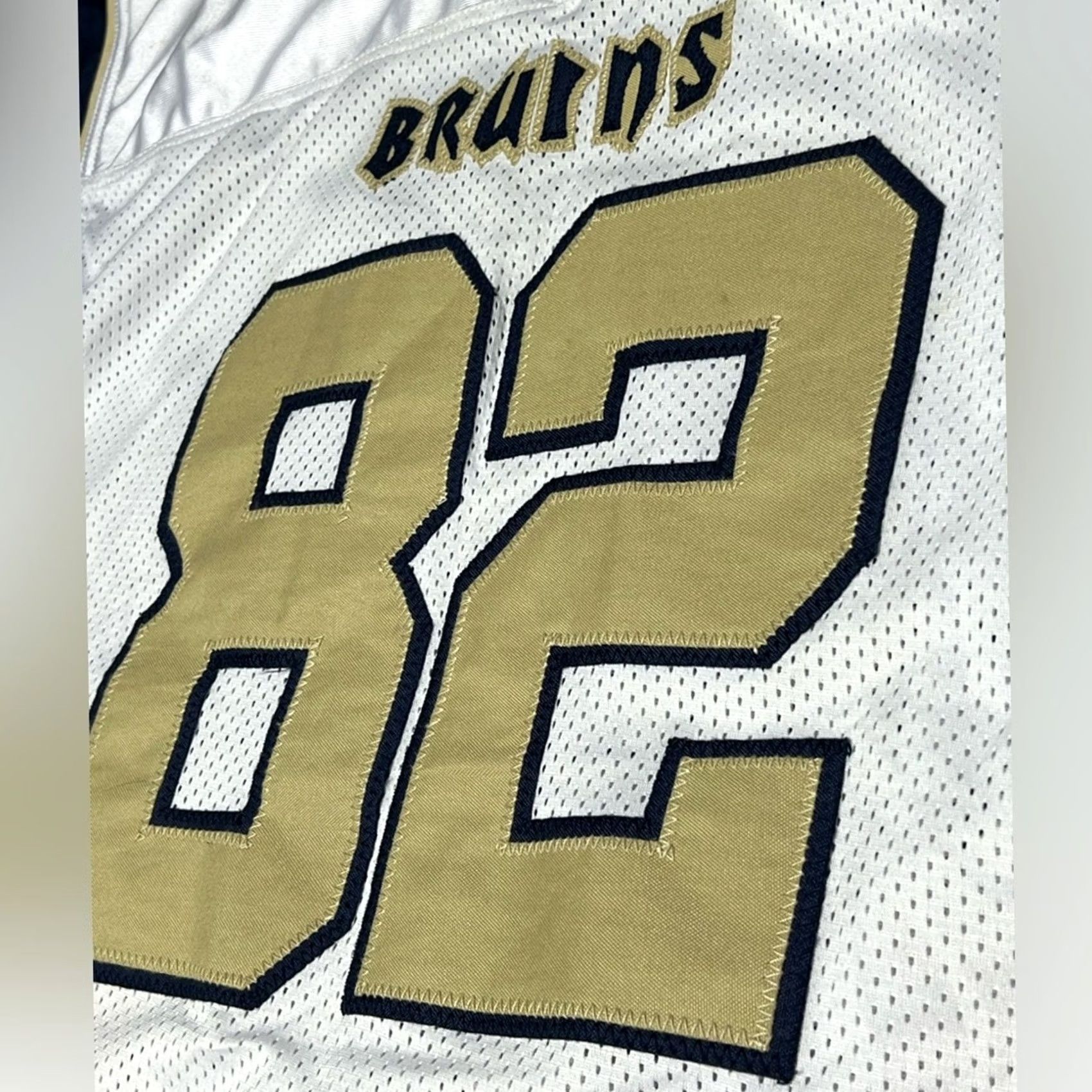 Brooks USFA Semi-Pro Football Game Used Bruins Jersey #82 Brooks XL White Mens T-Shirt 1 of 1 Size US XL / EU 56 / 4 - 3 Thumbnail