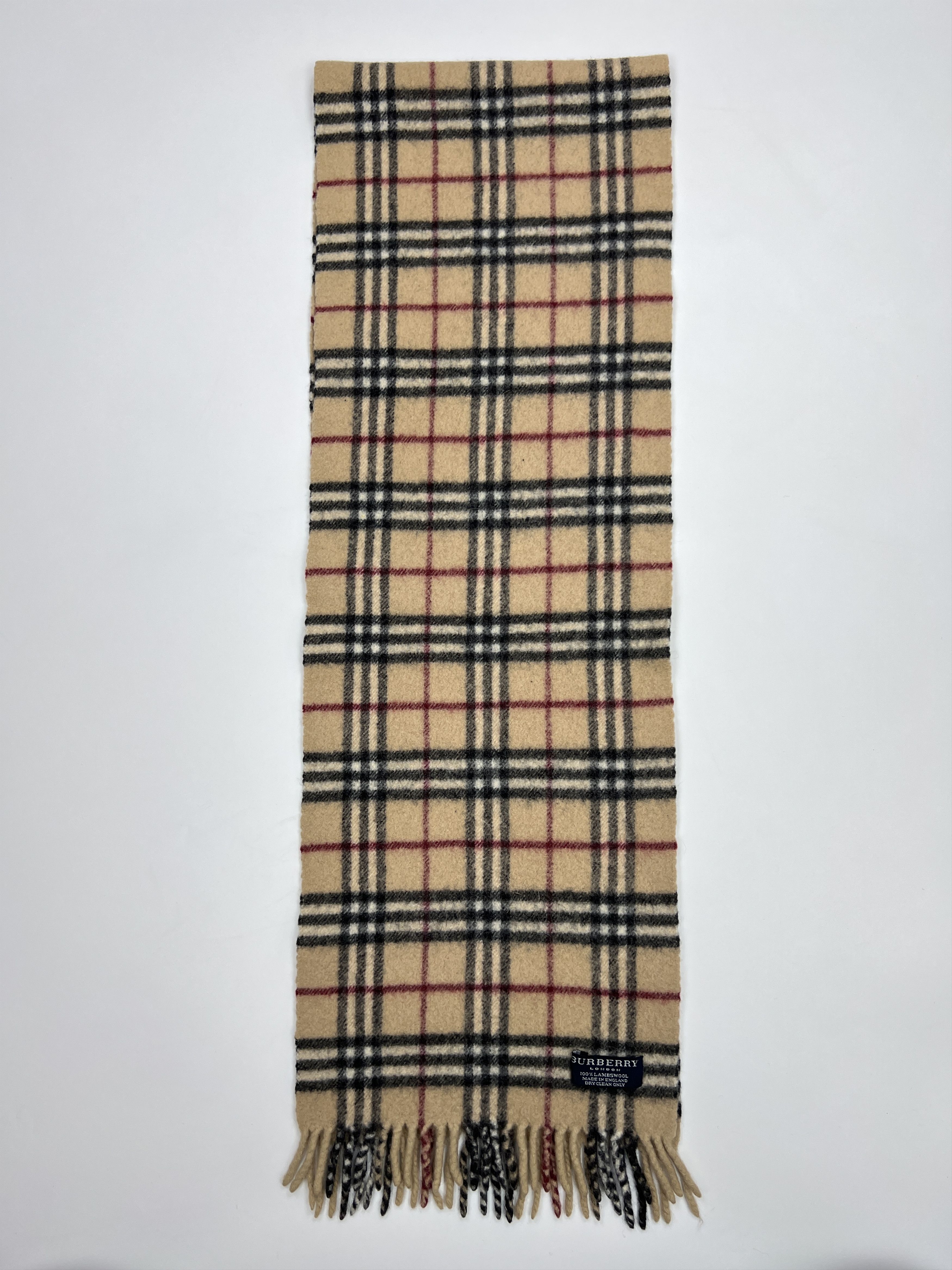 Burberry Vintage Burberry Nova Check Wool Scarf Size ONE SIZE - 6 Thumbnail