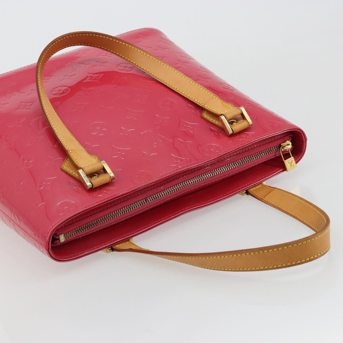 Louis Vuitton Louis Vuitton Monogram Vernis Houston Handbag Pink Size ONE SIZE - 5 Thumbnail