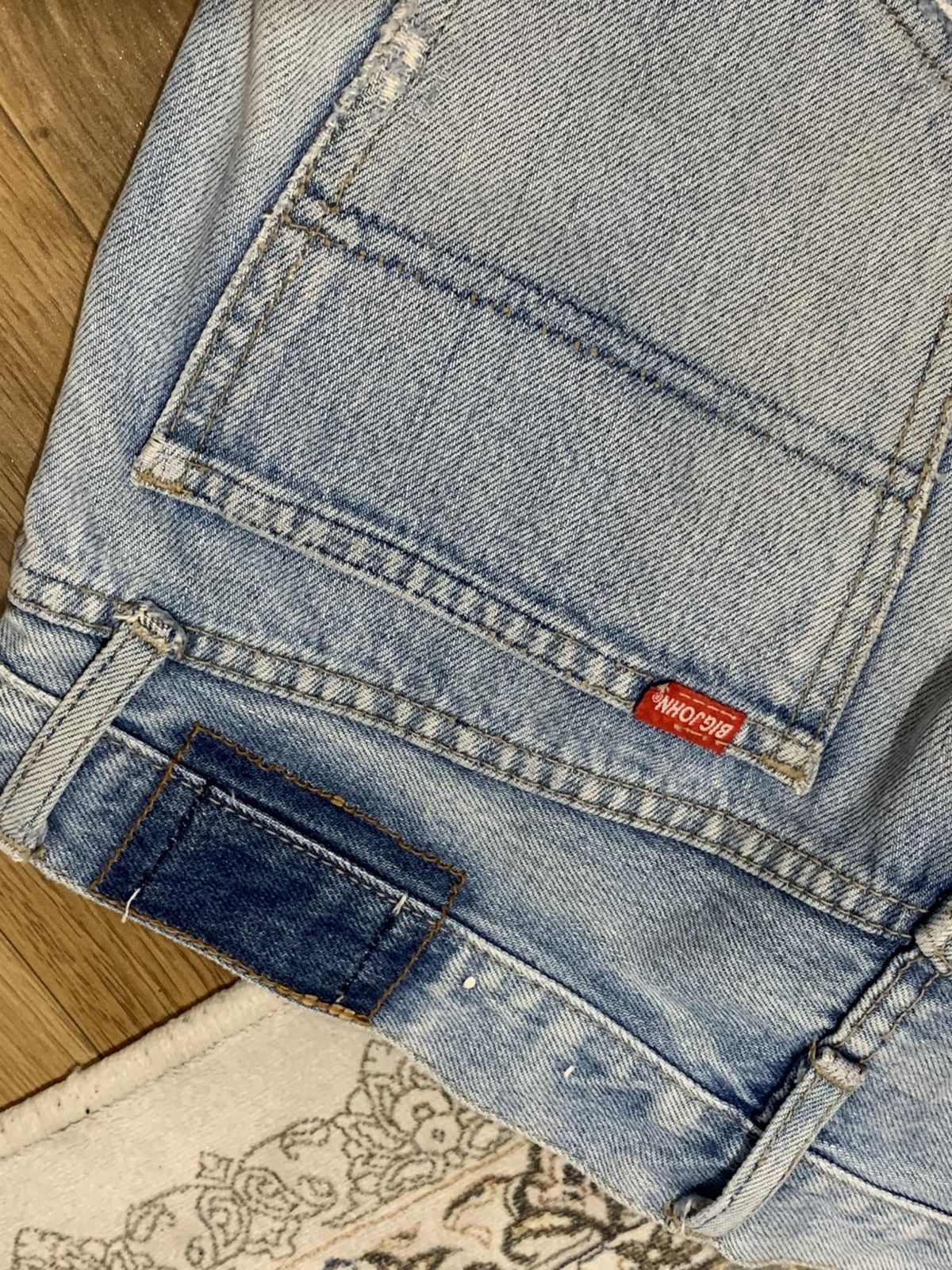 Big John denim panta big jeans BIG WASHING blue wash Size US 33 - 9 Thumbnail