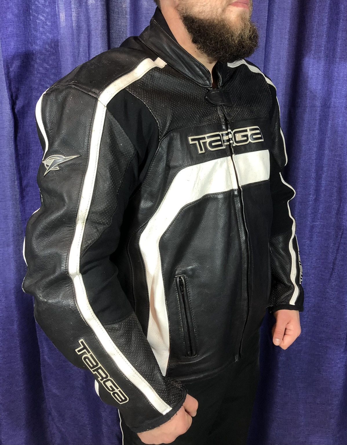 Dainese × Honda × Yamaha Targa Motorcycle leather jacket Racing Size US XL / EU 56 / 4 - 1 Thumbnail