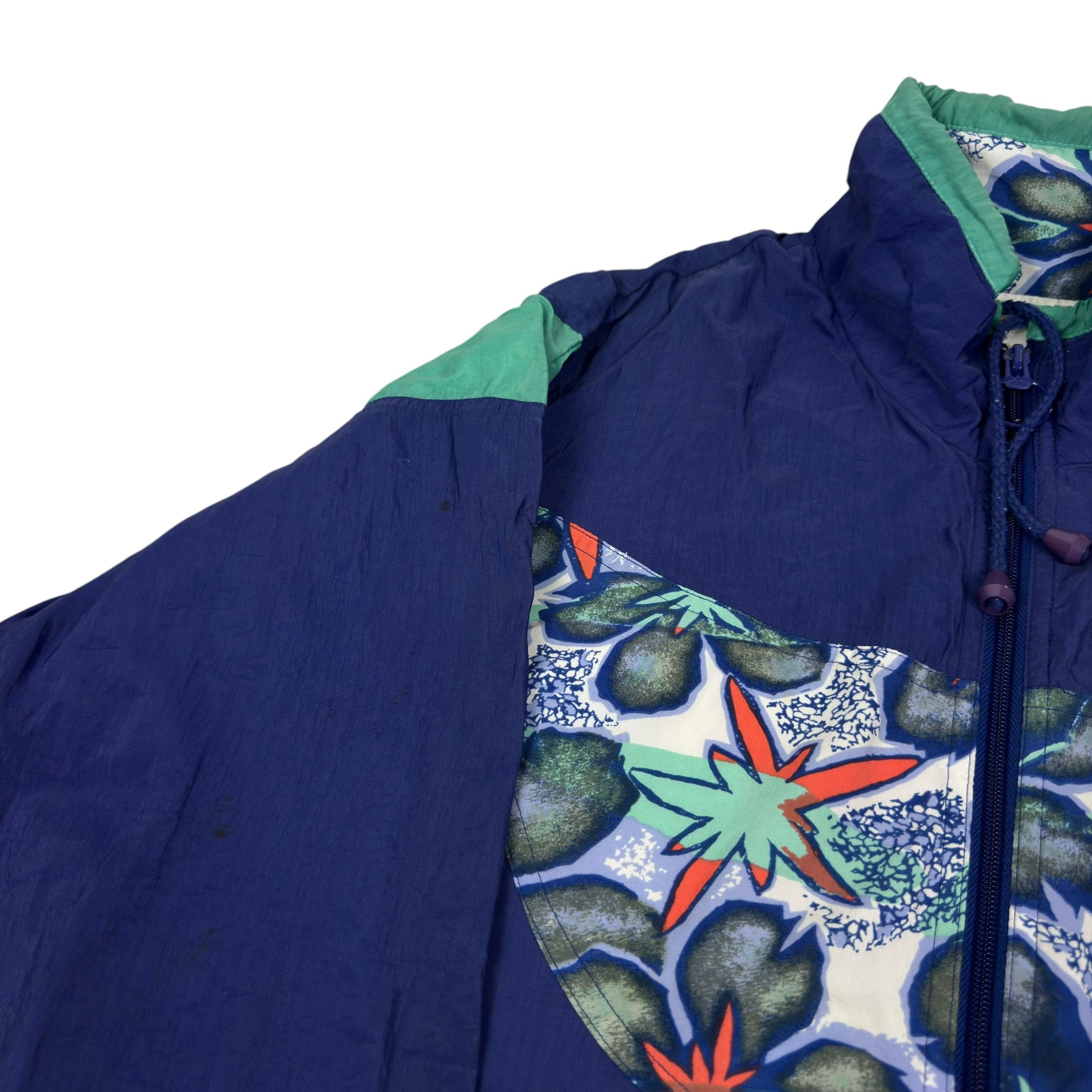 Adidas × Vintage Adidas Men's Blue Spellout Full Zip Windbreaker Jacket S Size US S / EU 44-46 / 1 - 3 Thumbnail