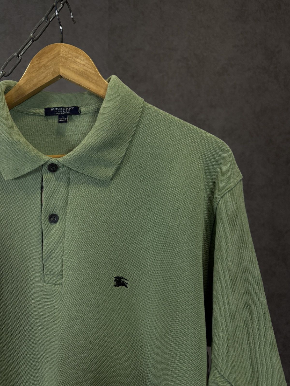 Burberry Burberry luxury designer vintage polo tee Size US M / EU 48-50 / 2 - 2 Thumbnail