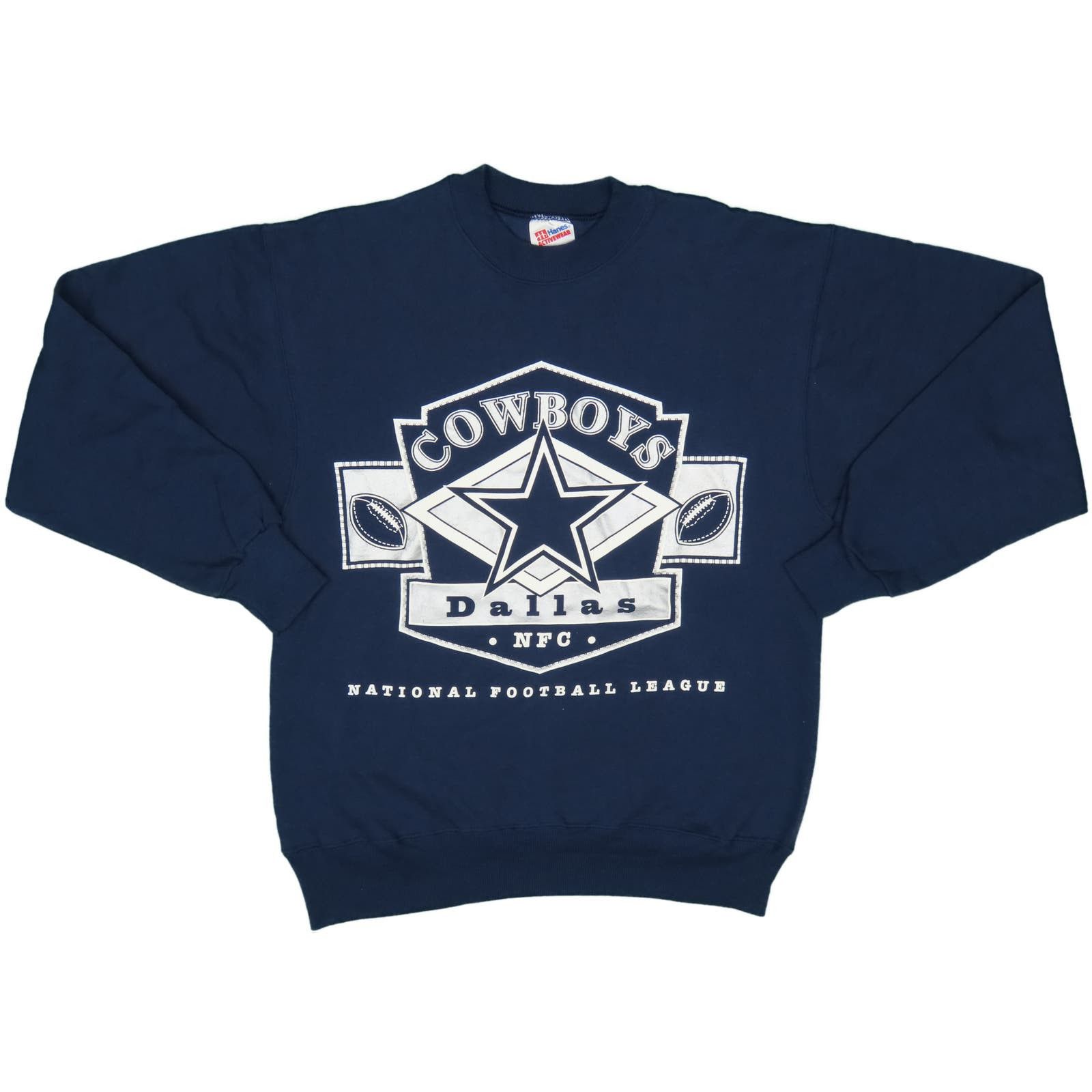 Hanes 90s Vintage Dallas Cowboys Football Crewneck Sweatshirt Size US S / EU 44-46 / 1 - 2 Preview