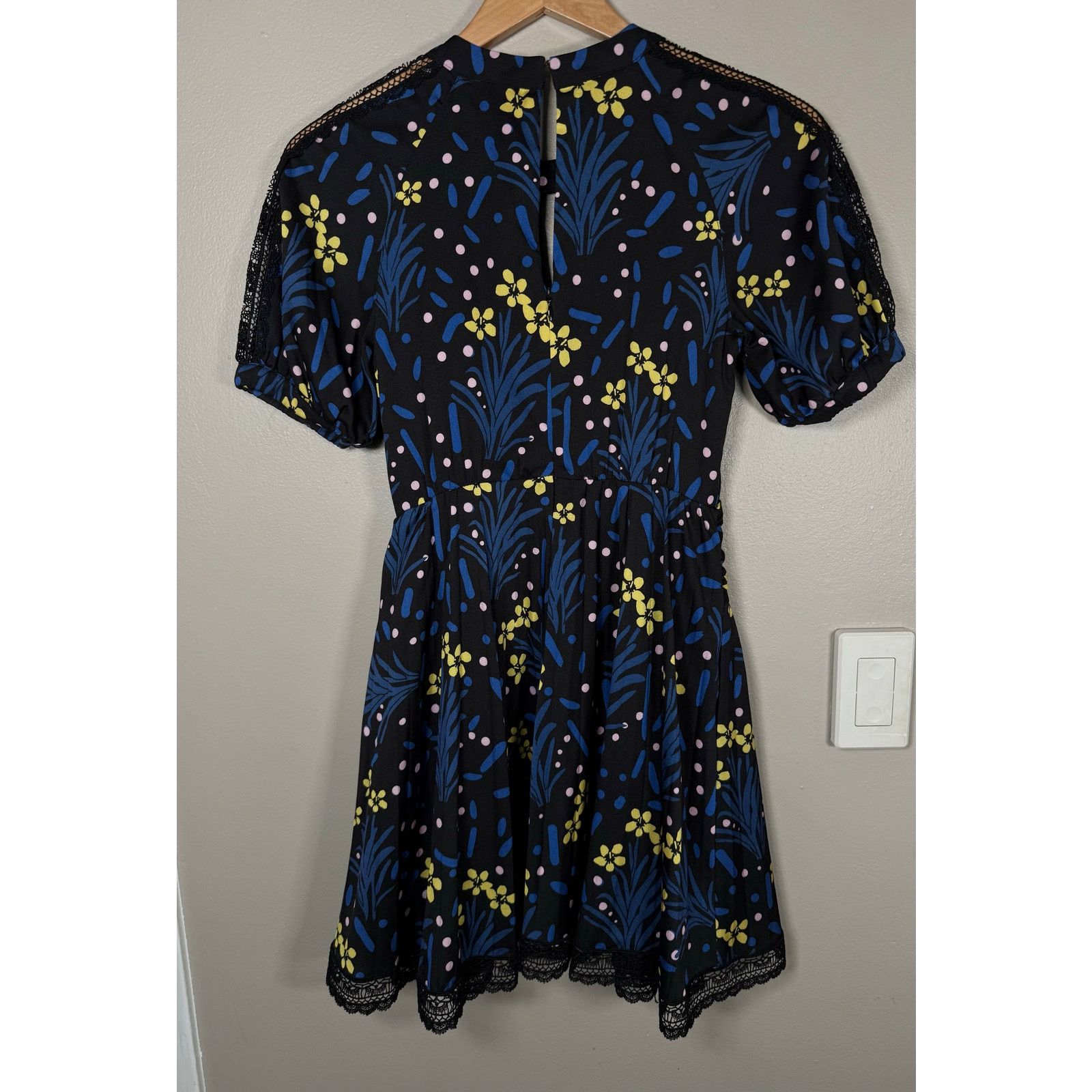 Self-Portrait Self-Portrait Wildflower Printed Mini Dress size 0 $450 Size XS / US 0-2 / IT 36-38 - 4 Thumbnail