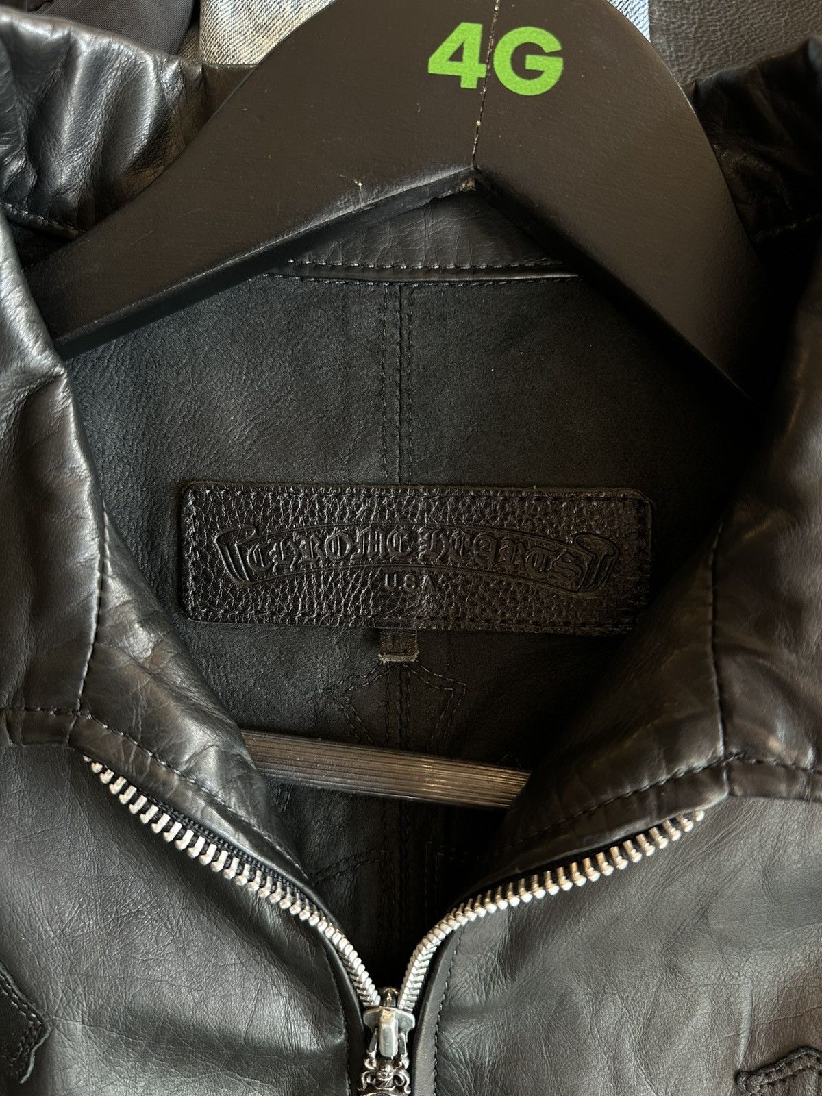 Chrome Hearts CHROME HEARTS FLOODED CROSS LEATHER JACKET L/XL Size US L / EU 52-54 / 3 - 7 Thumbnail