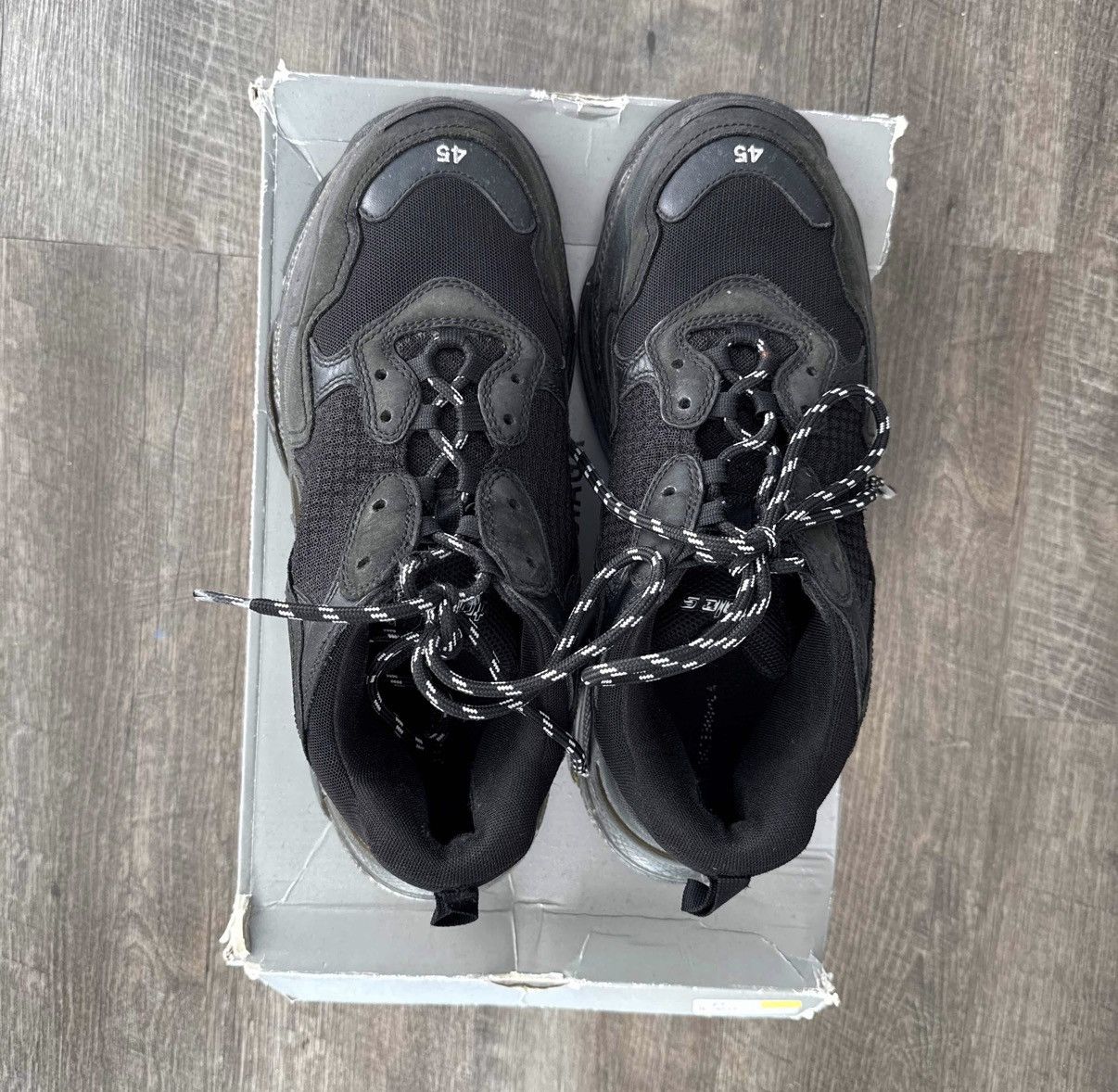 Balenciaga Balenciaga Triple S Black Size 45 Size US 12 / EU 45 - 3 Thumbnail