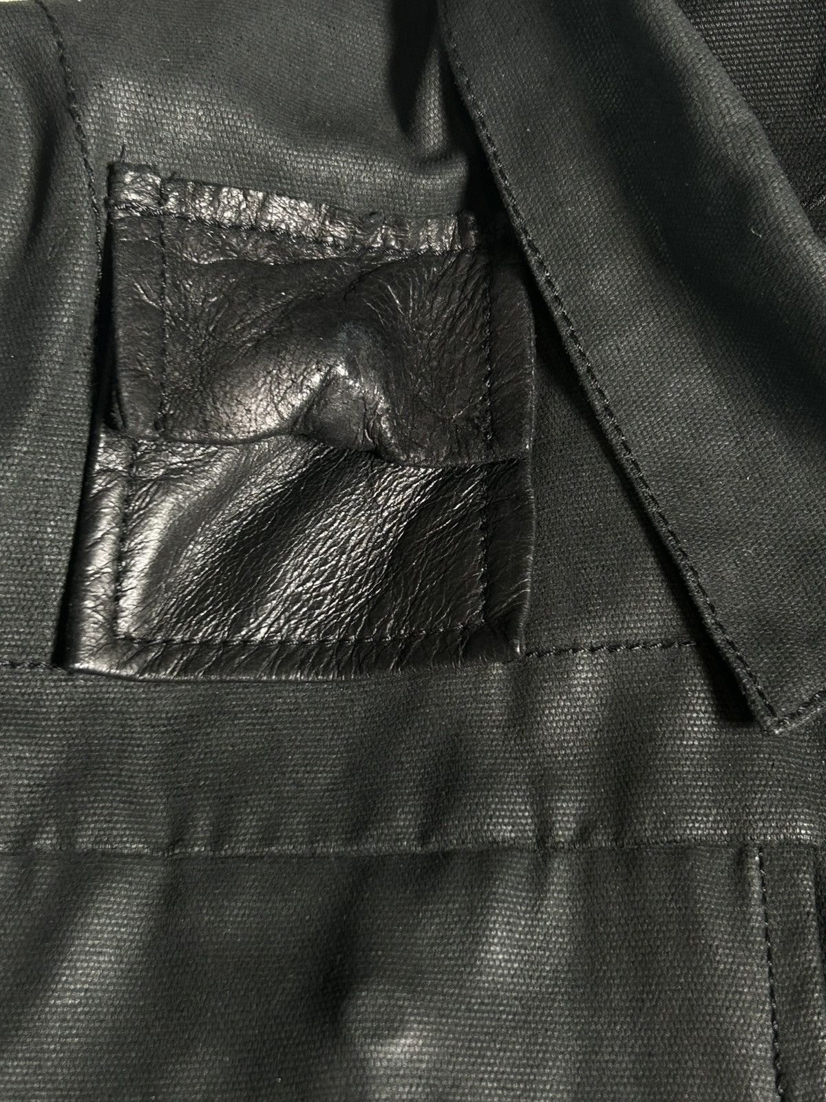 Rick Owens SS03 Suckerball Waxed Reconstructed Scrap Jacket Size US XS / EU 42 / 0 - 9 Thumbnail