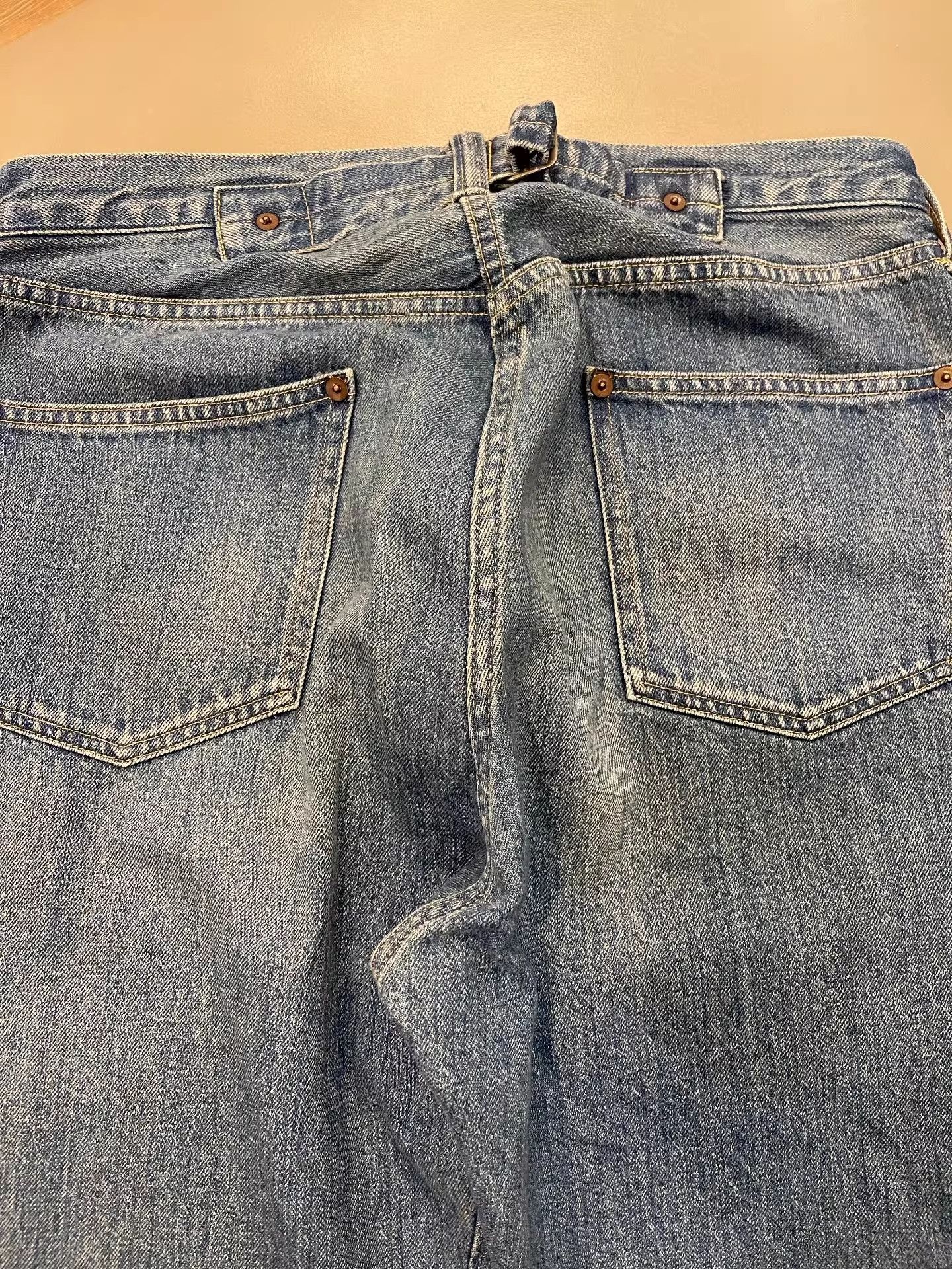 A.PRESSE a.presse no.2 washed denim pants Size US 32 / EU 48 - 6 Thumbnail