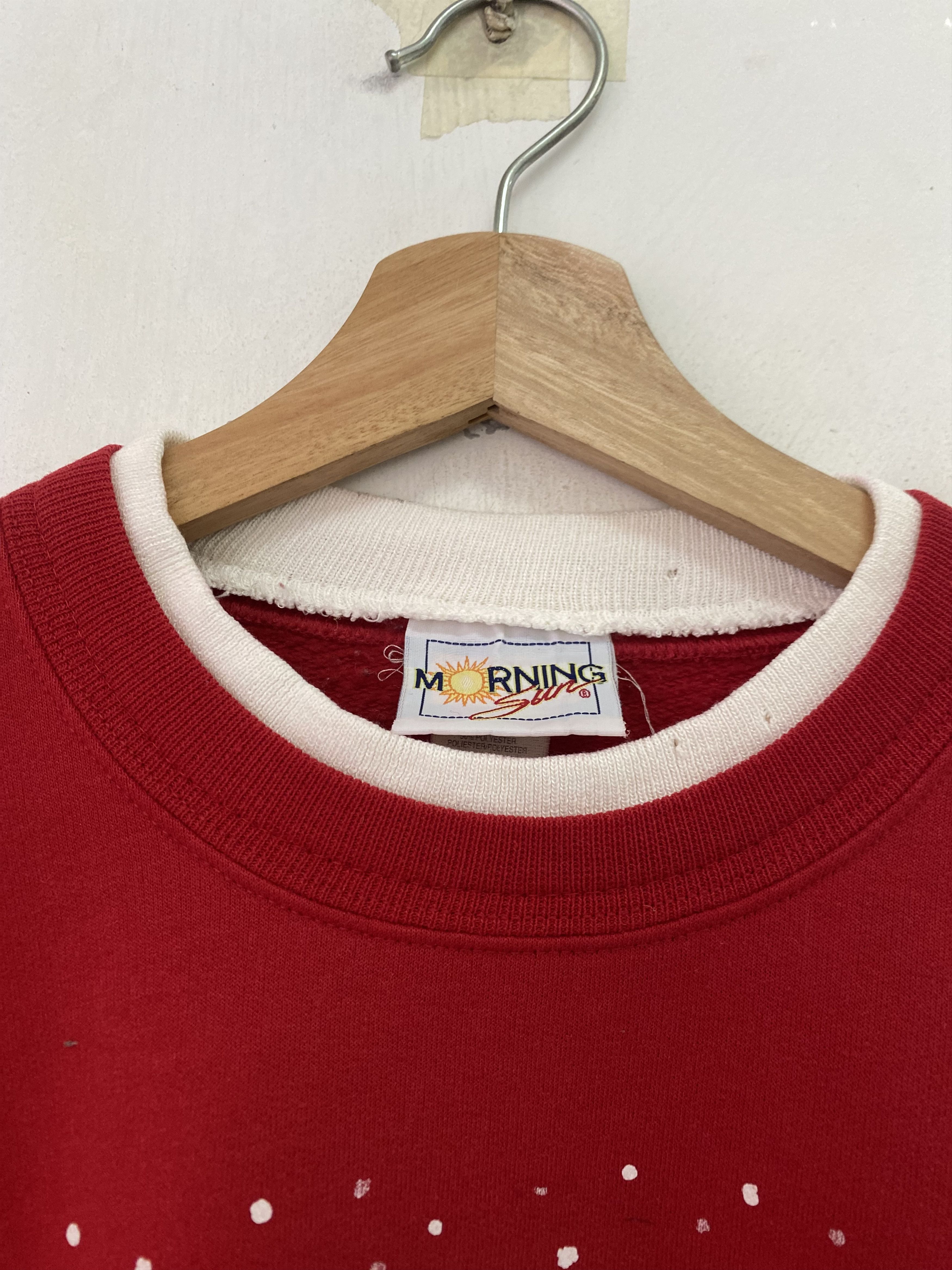 Vintage Vintage 90s Morning Suns Cardinal Bird Sweatshirt XLarge Size US XL / EU 56 / 4 - 3 Thumbnail