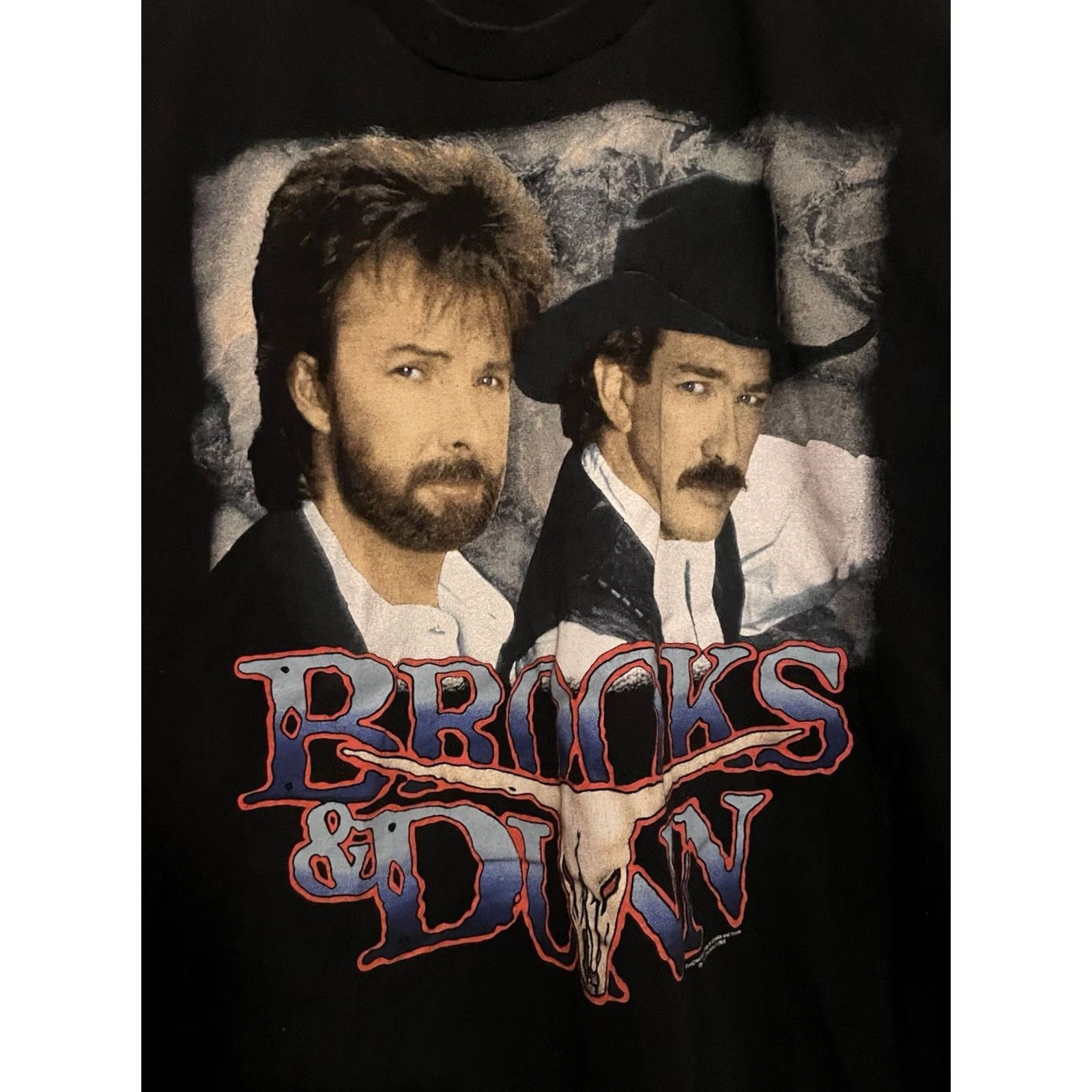 Brooks VINTAGE Brooks & Dunn T-Shirt Mens Large Black 1990s Concert Tee Shirt L Men Size US L / EU 52-54 / 3 - 2 Thumbnail