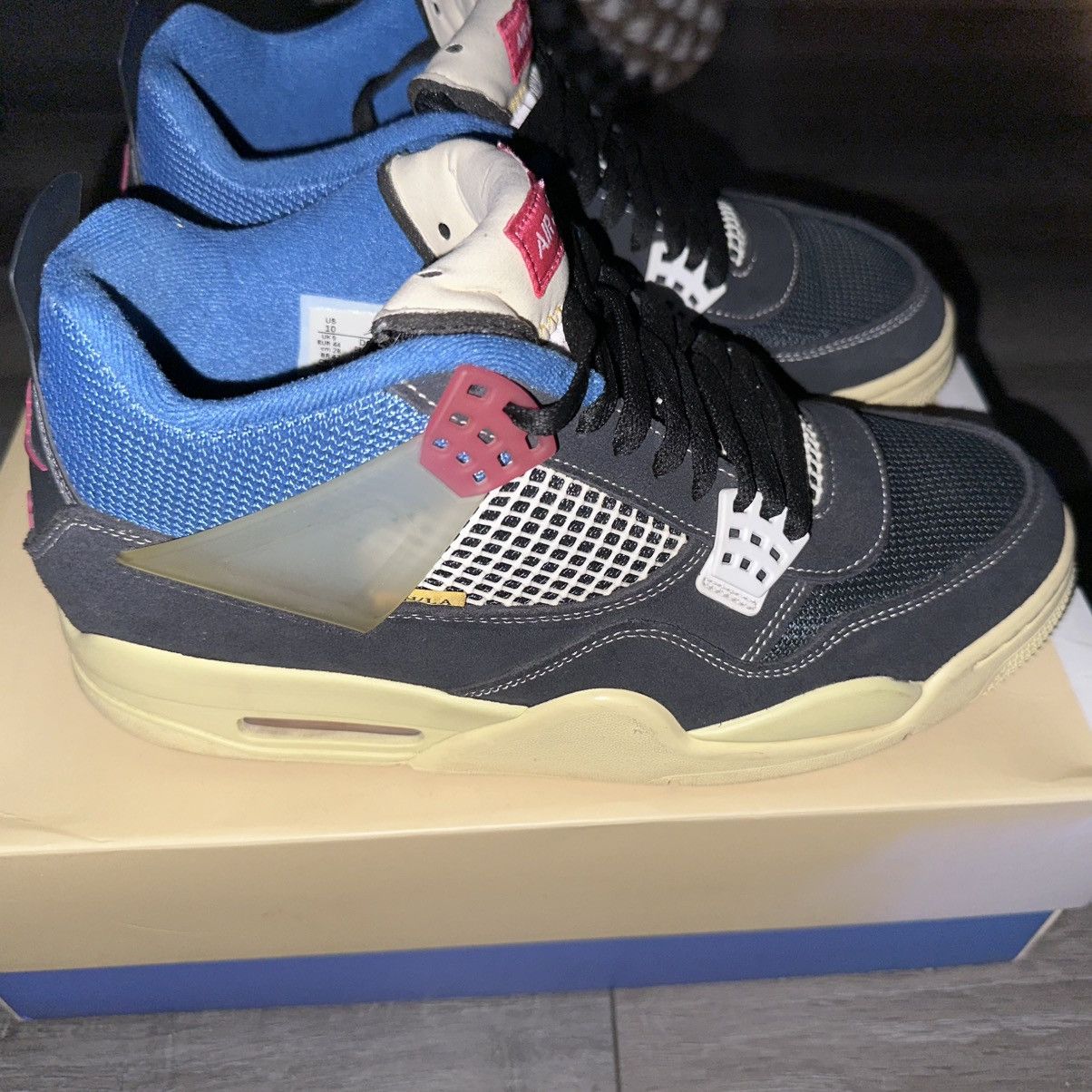 Jordan Brand × Union LA Jordan x Union Jordan 4 Retro Off Noir sz 10 Size US 10 / EU 43 - 5 Thumbnail