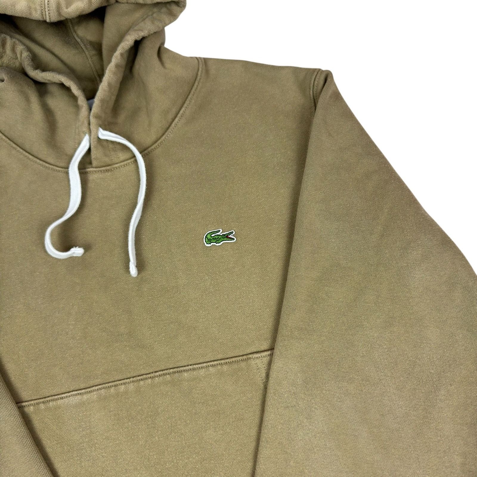Lacoste Lacoste Classique Unisex Olive Cotton Pullover Hoodie Small Size US S / EU 44-46 / 1 - 4 Thumbnail