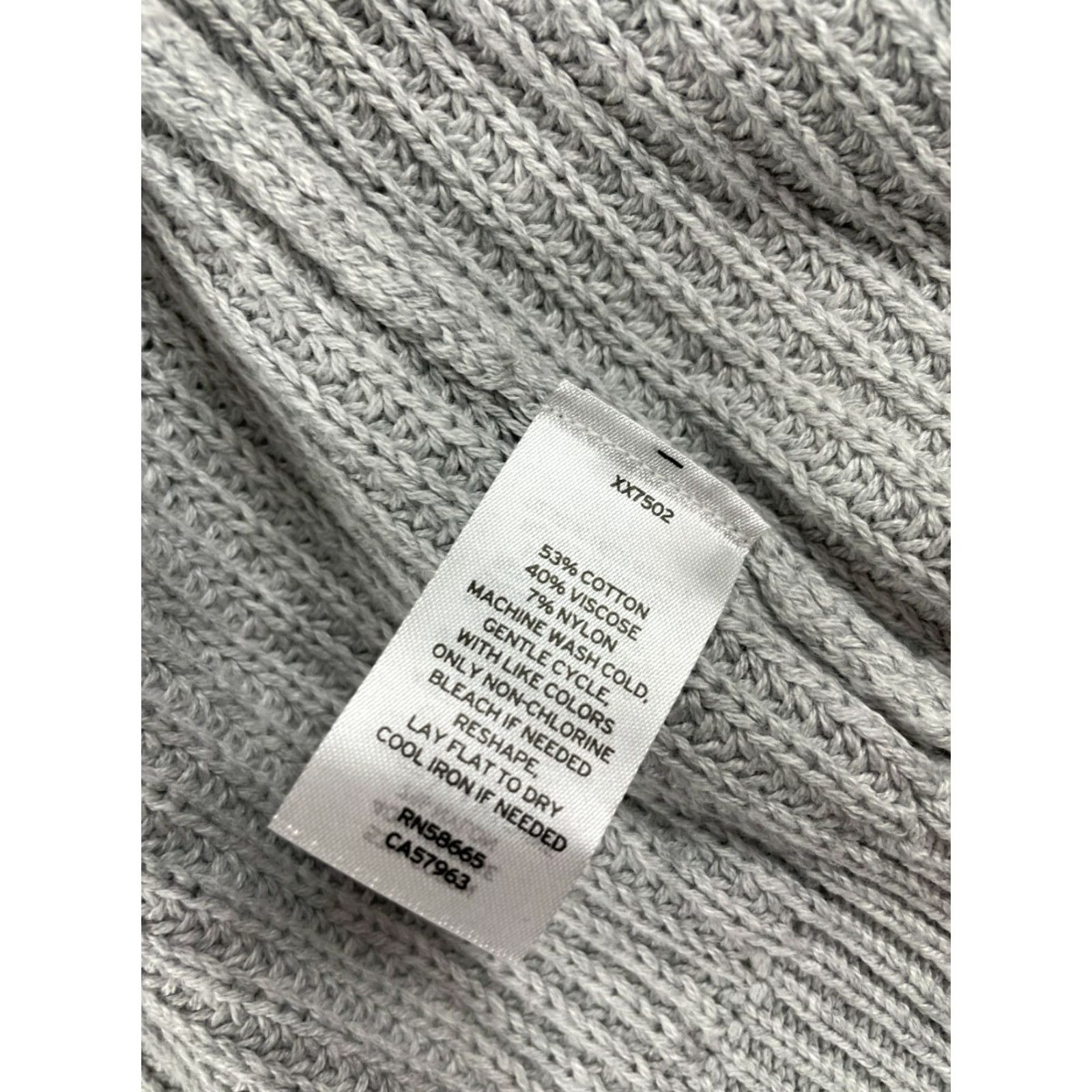 Vintage ABOUND Sweater Cardigan Women's Small Gray Long Sleeve Open Knit NWT Size S / US 4 / IT 40 - 8 Thumbnail