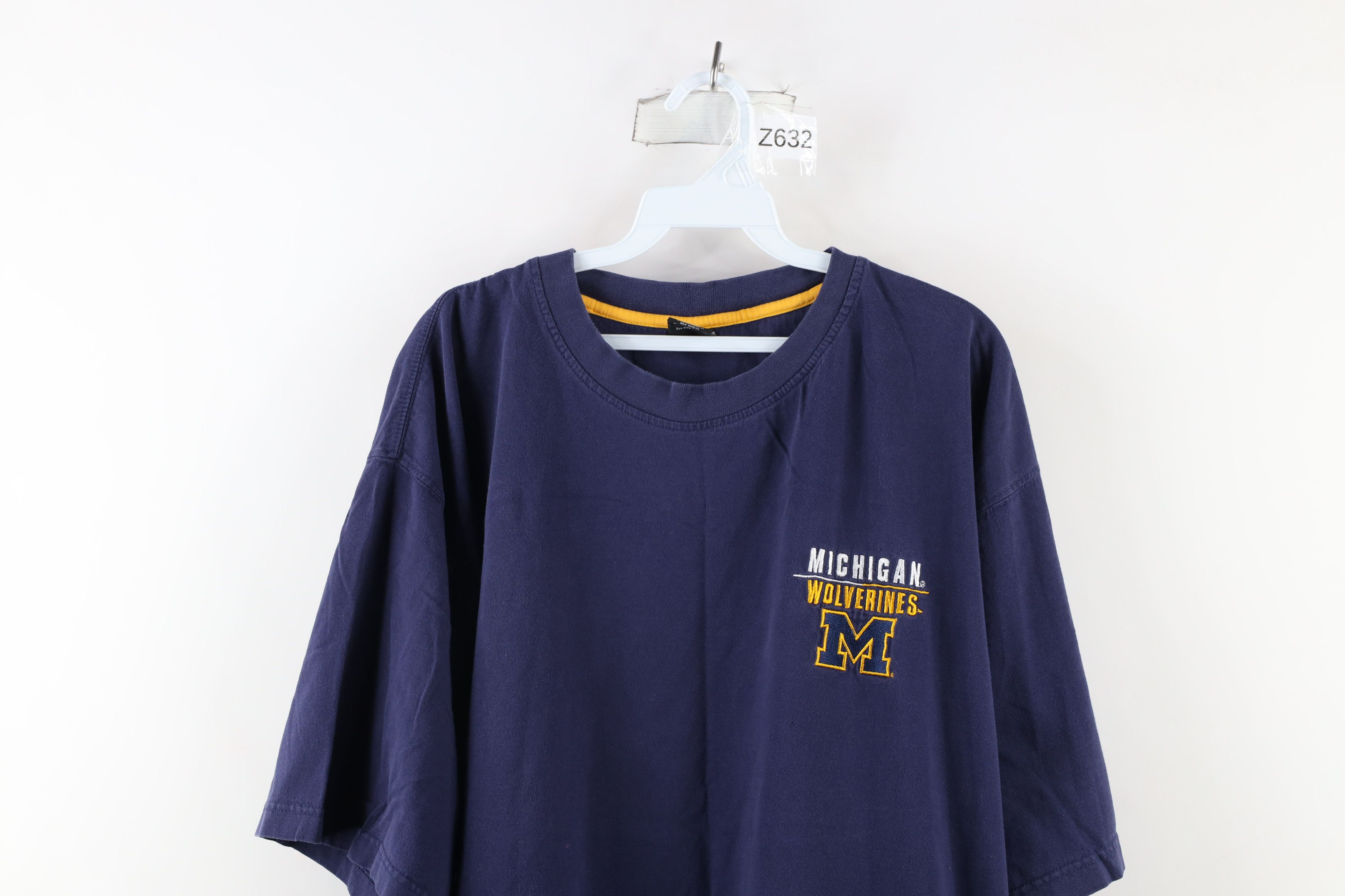 Starter × Vintage Vintage 90s Starter Out University of Michigan T-Shirt Blue Size US XL / EU 56 / 4 - 2 Thumbnail