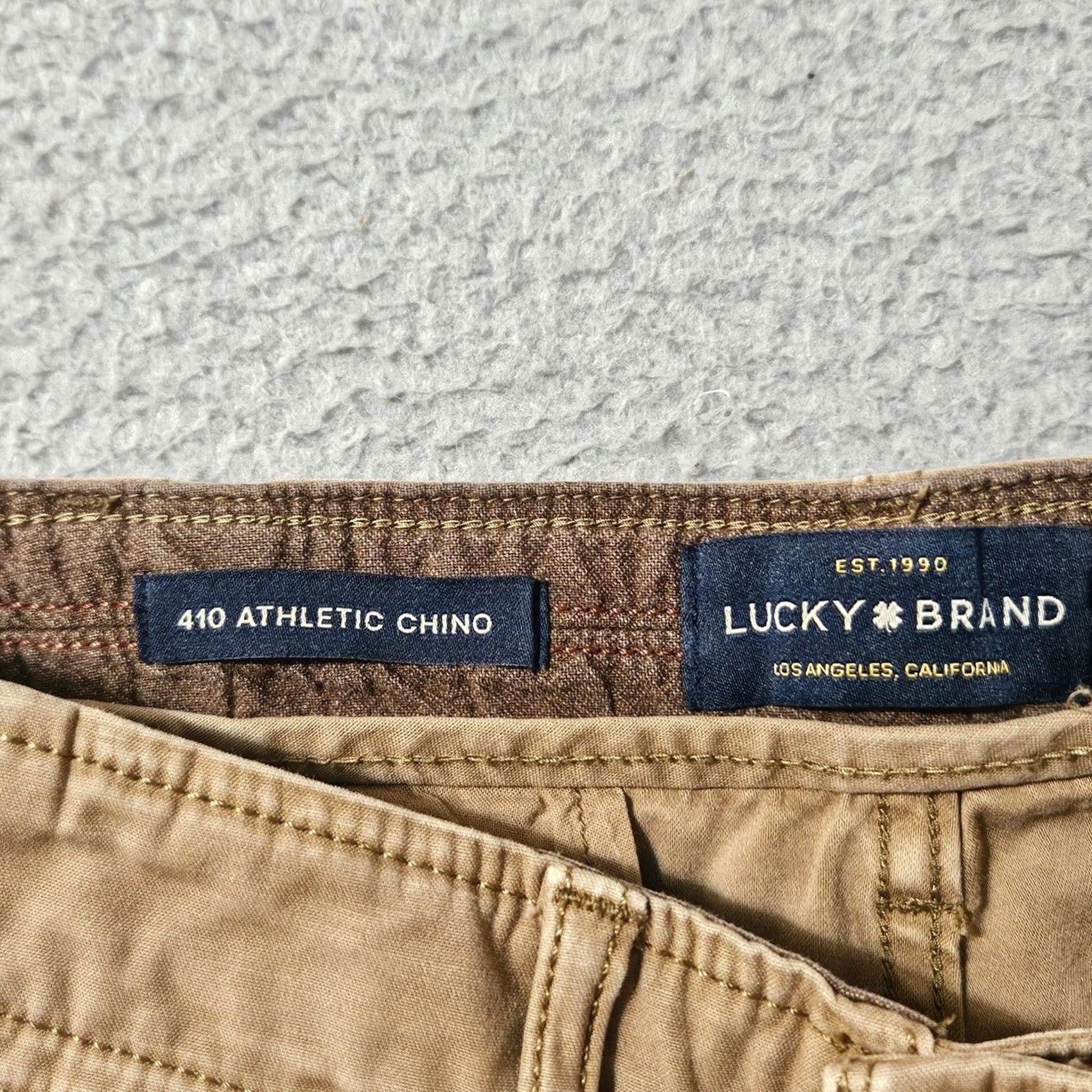 Lucky Brand Lucky Brand Athletic Fit Pants Mens 31x31 Brown Chino Inseam 31 Regular Mens Brown Chino 31x31 Size US 31 - 5 Thumbnail