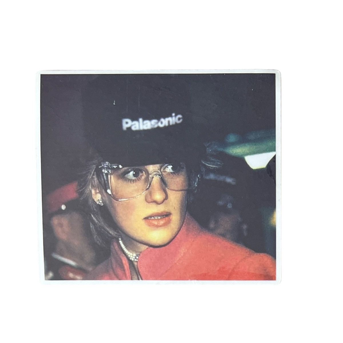 image of Palace Skateboards P.o.w. Princess Dianna Sticker in Black/White, Men's