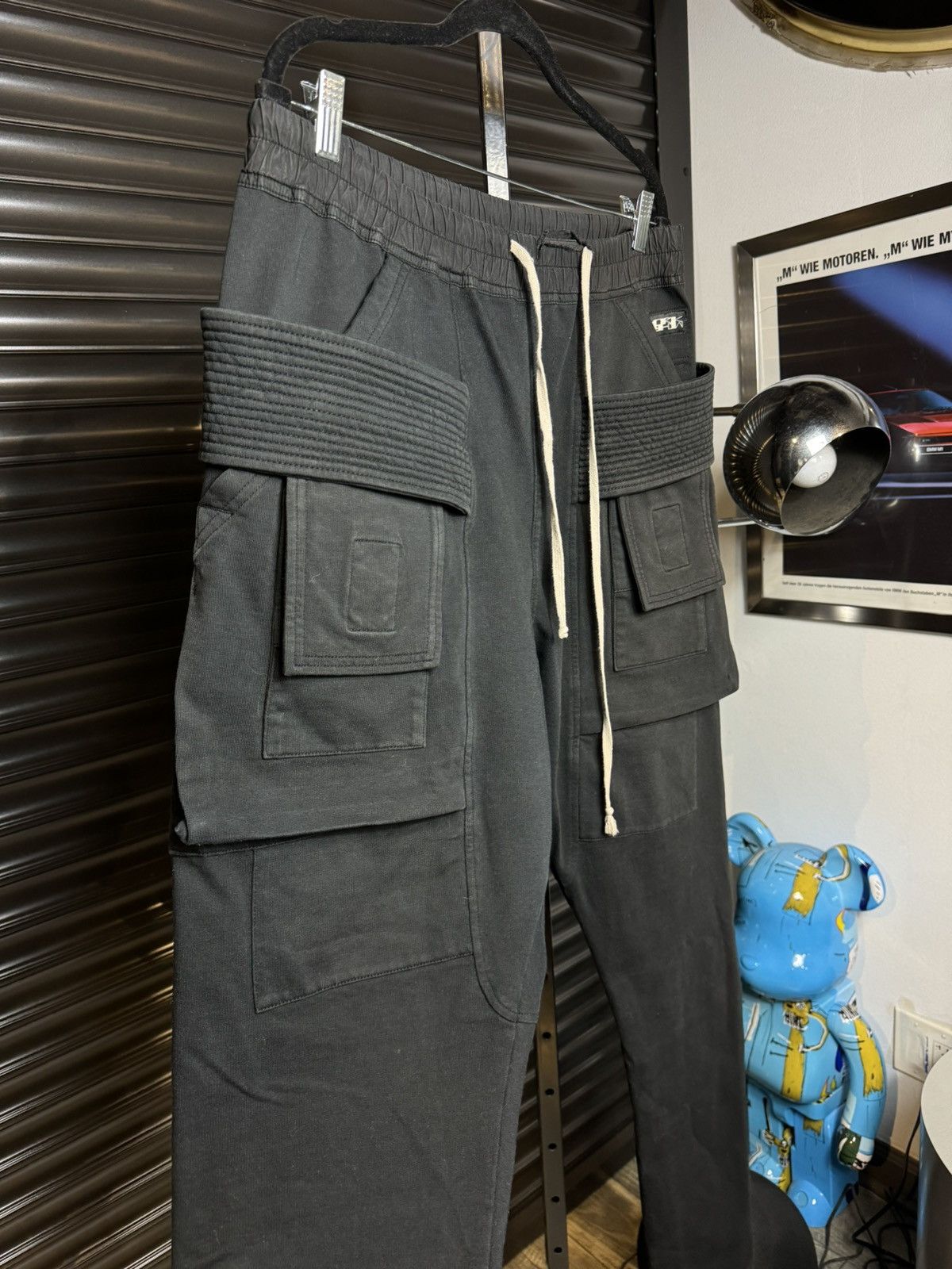 Rick Owens × Rick Owens Drkshdw Rick Owens Drk Shdw Black Creatch Cargo pants - Medium Size US 34 / EU 50 - 5 Thumbnail