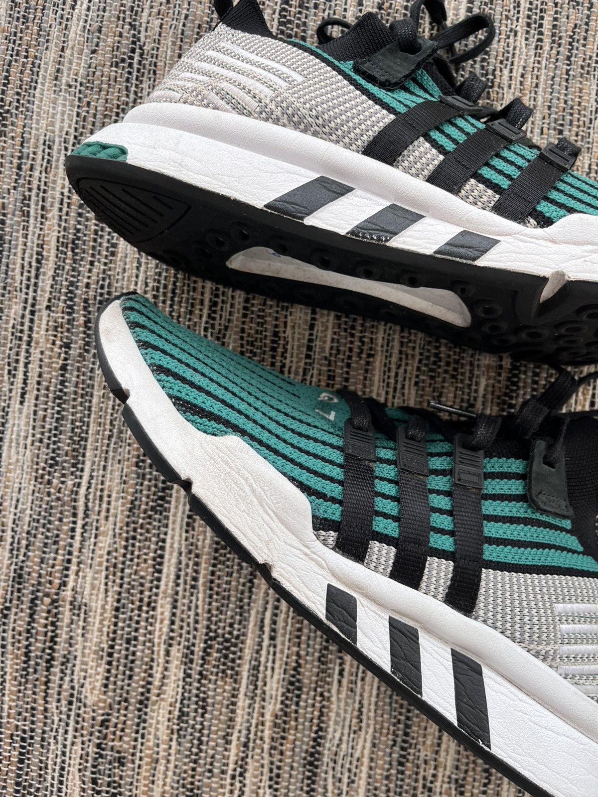 Adidas Vintage Adidas Equipment Green Mesh Sneakers Sportswear Size US 11.5 / EU 44-45 - 12 Thumbnail