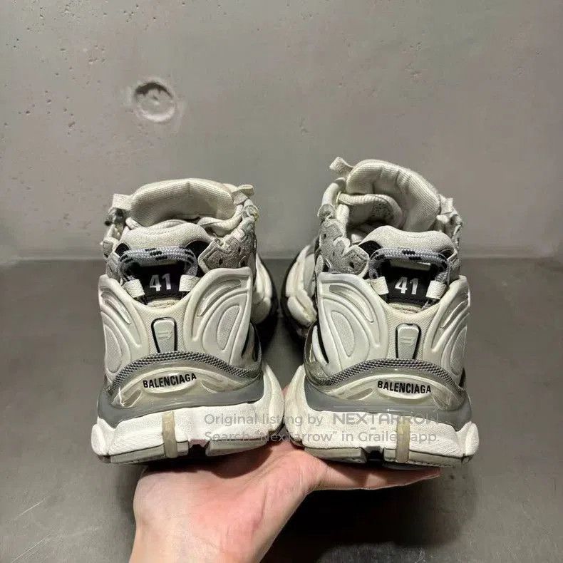 Balenciaga Balenciaga Runner Distressed Gray Black Sneakers. Size US 10.5 / EU 43-44 - 6 Thumbnail