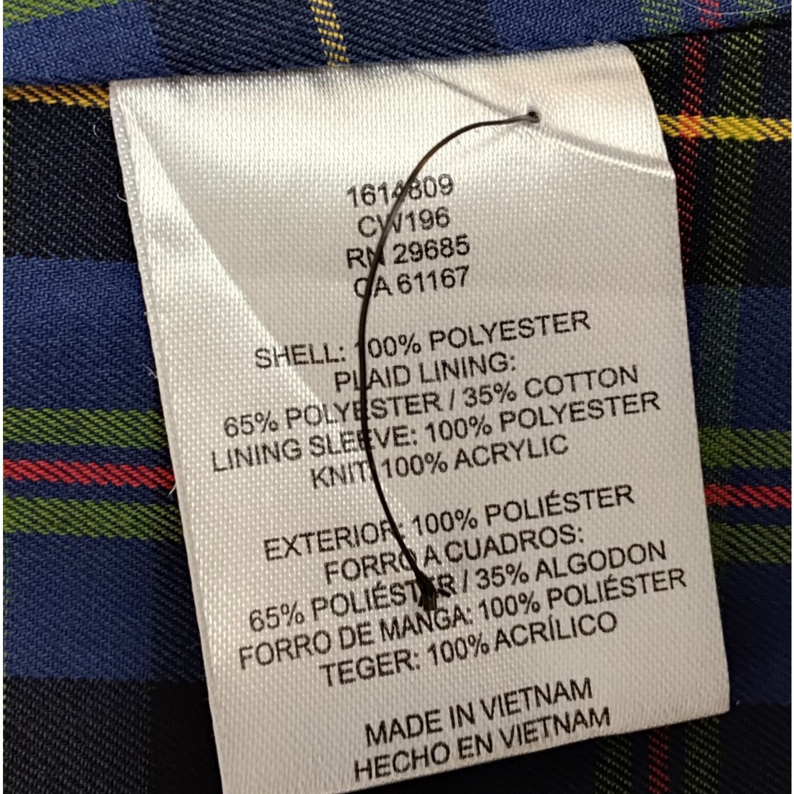Pendleton Pendleton Rain Jacket Women's M Blue Full Zip Hooded Size M / US 6-8 / IT 42-44 - 8 Thumbnail
