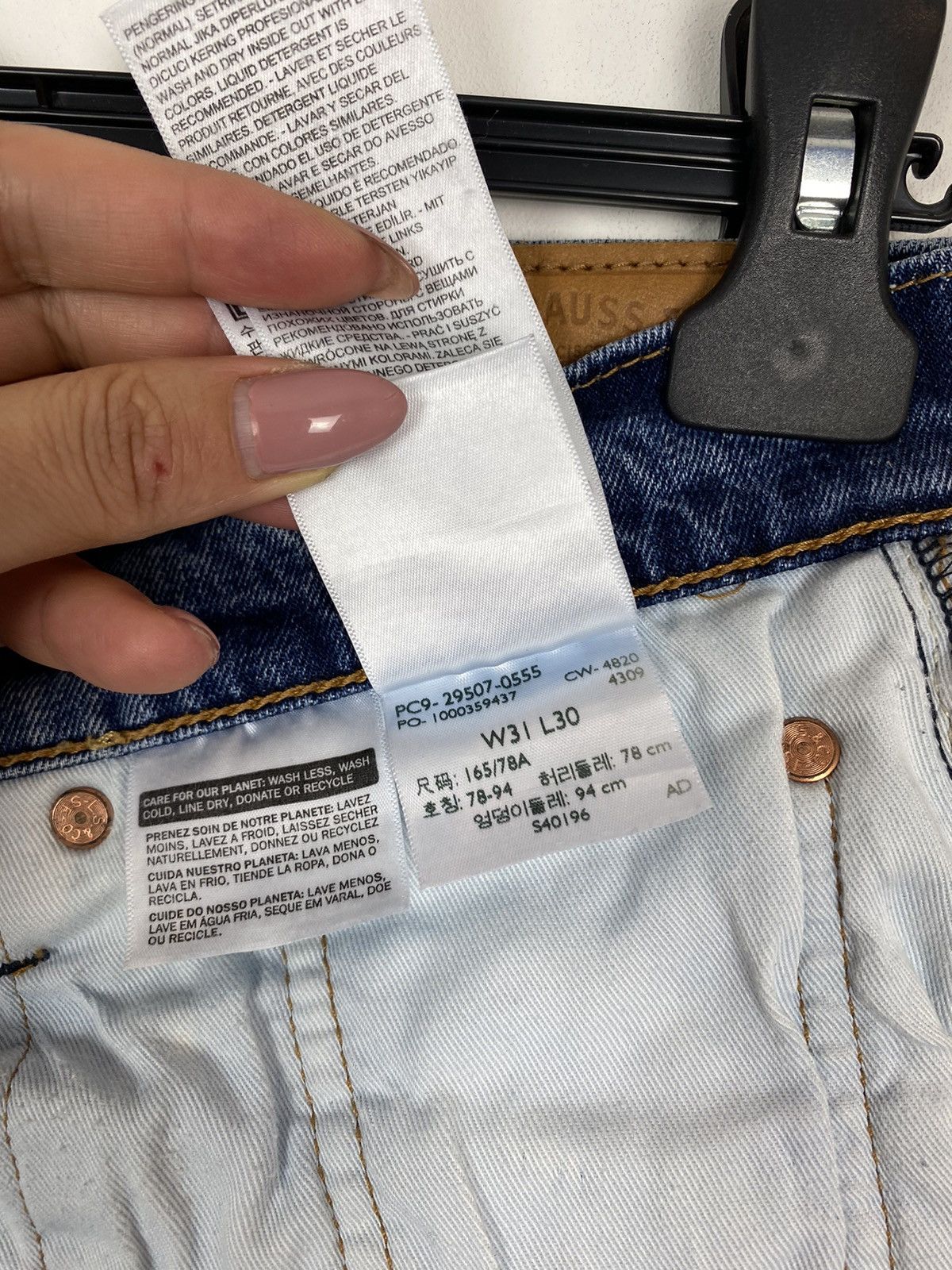 Levi's Levi’s Premium 502 W31 L30 Big E Denim Jeans Blue Size US 31 - 14 Thumbnail