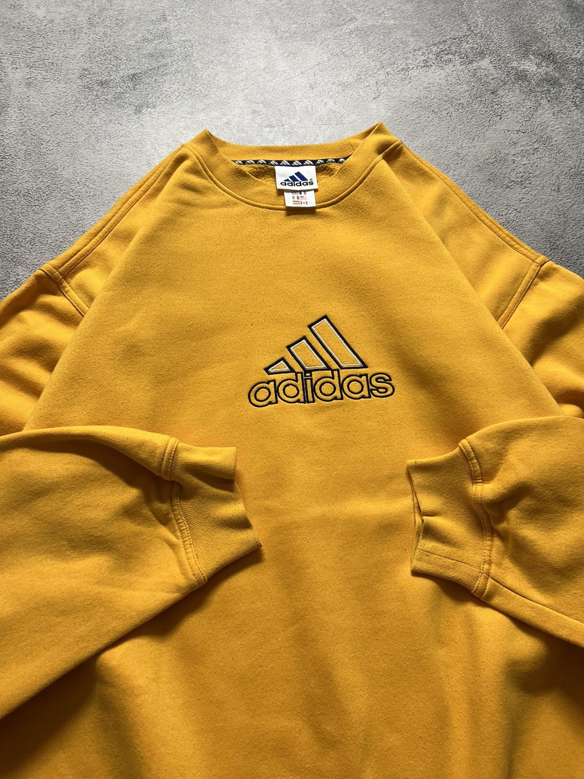 Vintage yellow cheap adidas equipment sweatshirt