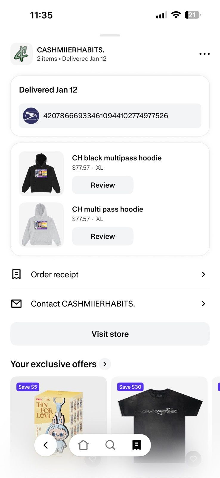 Other Cashmiierhabits Multipass hoodie Size US XL / EU 56 / 4 - 4 Thumbnail