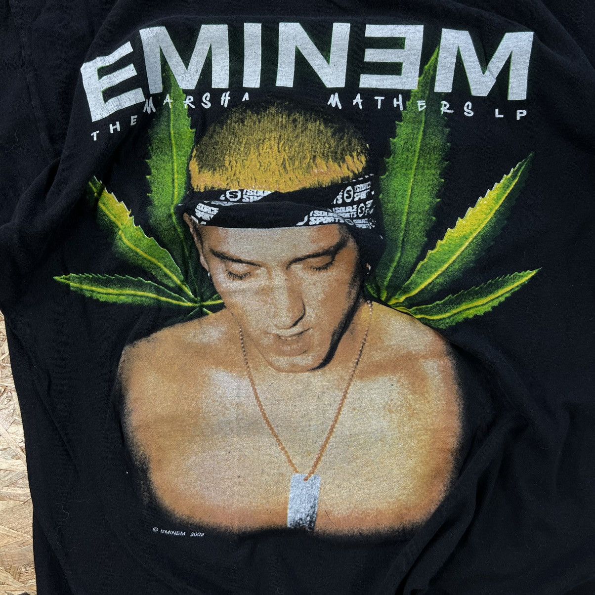 Band Tees × Eminem × Vintage EMINEM MARSHALL MATHERS LP WEED T-SHIRT JERSEY 2002 BAND TEE Size US M / EU 48-50 / 2 - 3 Thumbnail