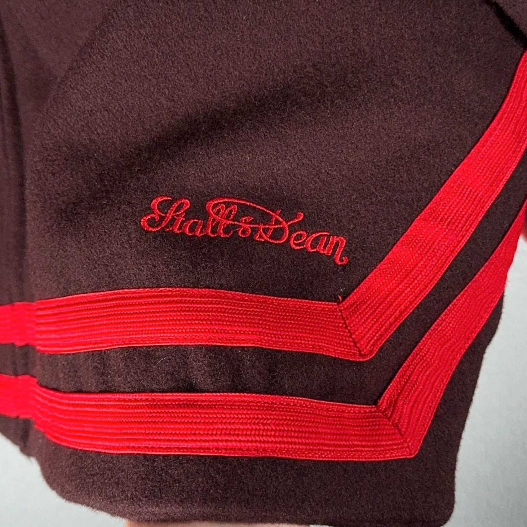 Vintage VINTAGE Stall & Dean Brown University Varsity Jacket 3XL Wool Letterman Ivy League Brown Maroon Satin Lined Full Zip Embroidered Limited Edition Mens Size US XXL / EU 58 / 5 - 5 Thumbnail
