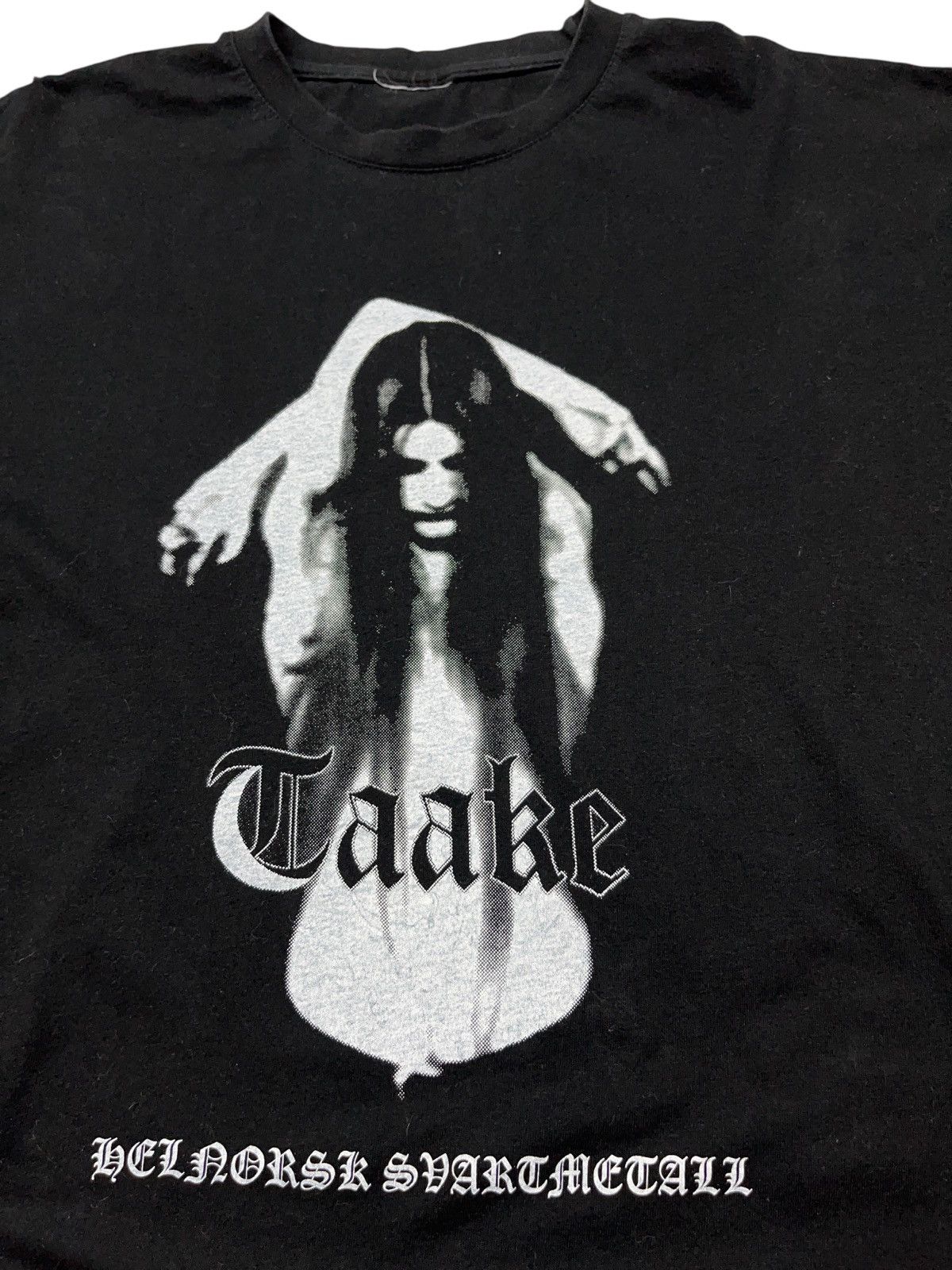 Band Tees Vintage 00a Taake Helnorsk Svartmetall Black Metal LS Shirt Size US XL / EU 56 / 4 - 4 Thumbnail