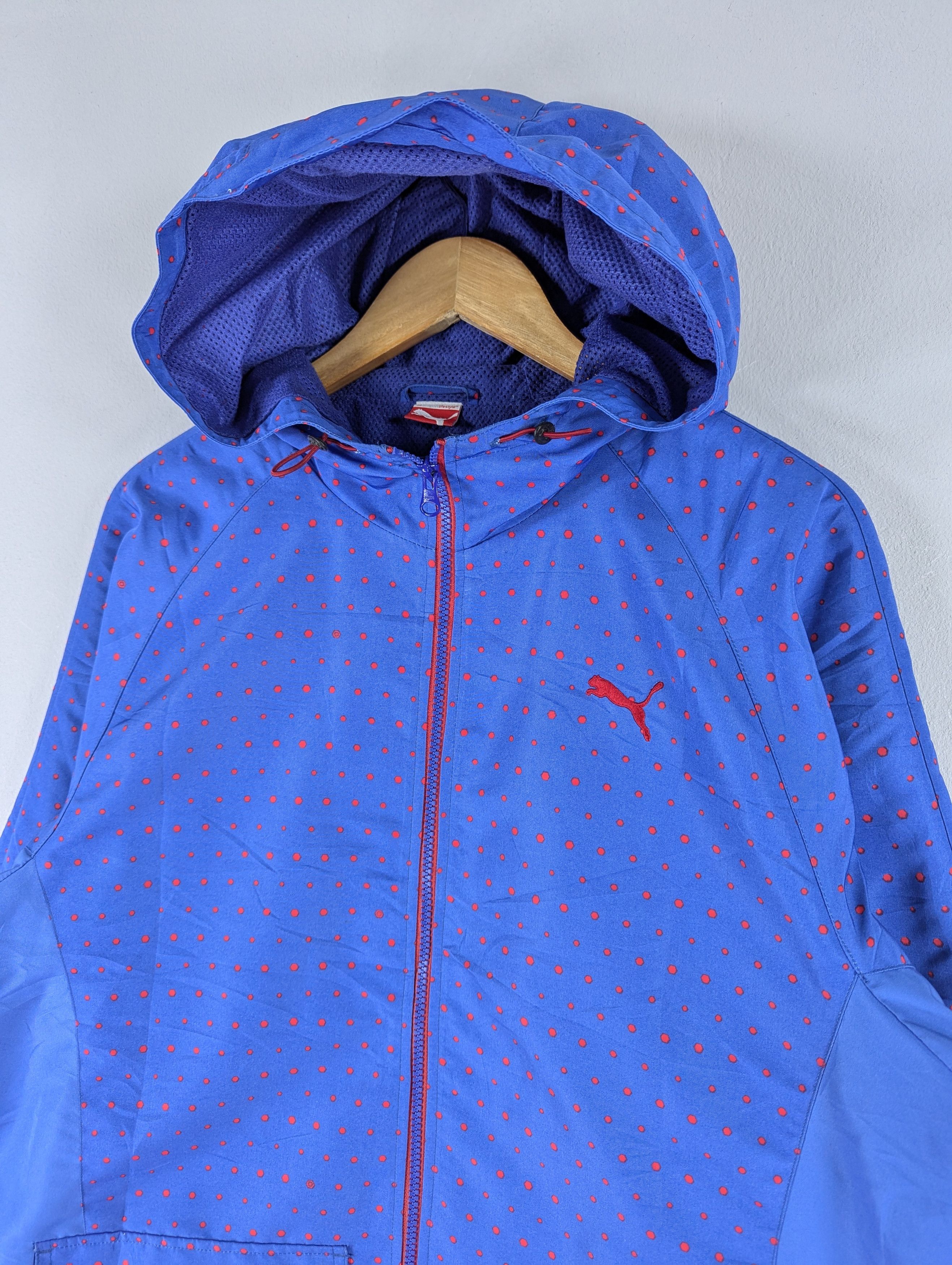 Puma Puma Lifestyle Polkadot Light Zipper Hoodie Jacket Size US L / EU 52-54 / 3 - 5 Thumbnail