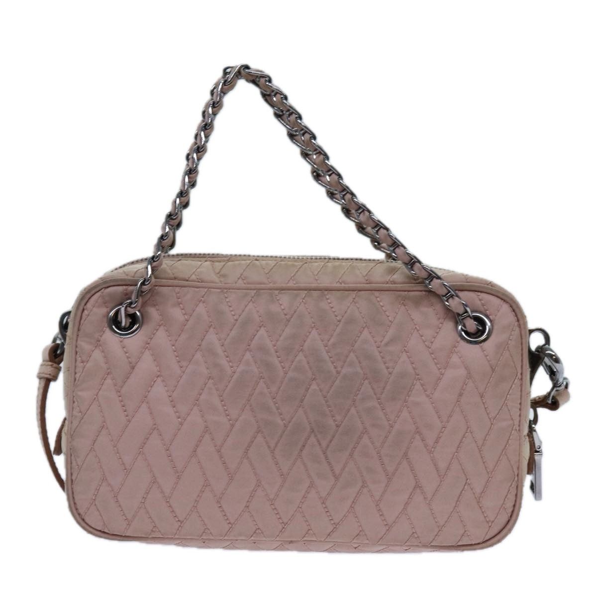Prada PRADA Quilted Hand Bag Nylon Pink Size ONE SIZE - 2 Thumbnail
