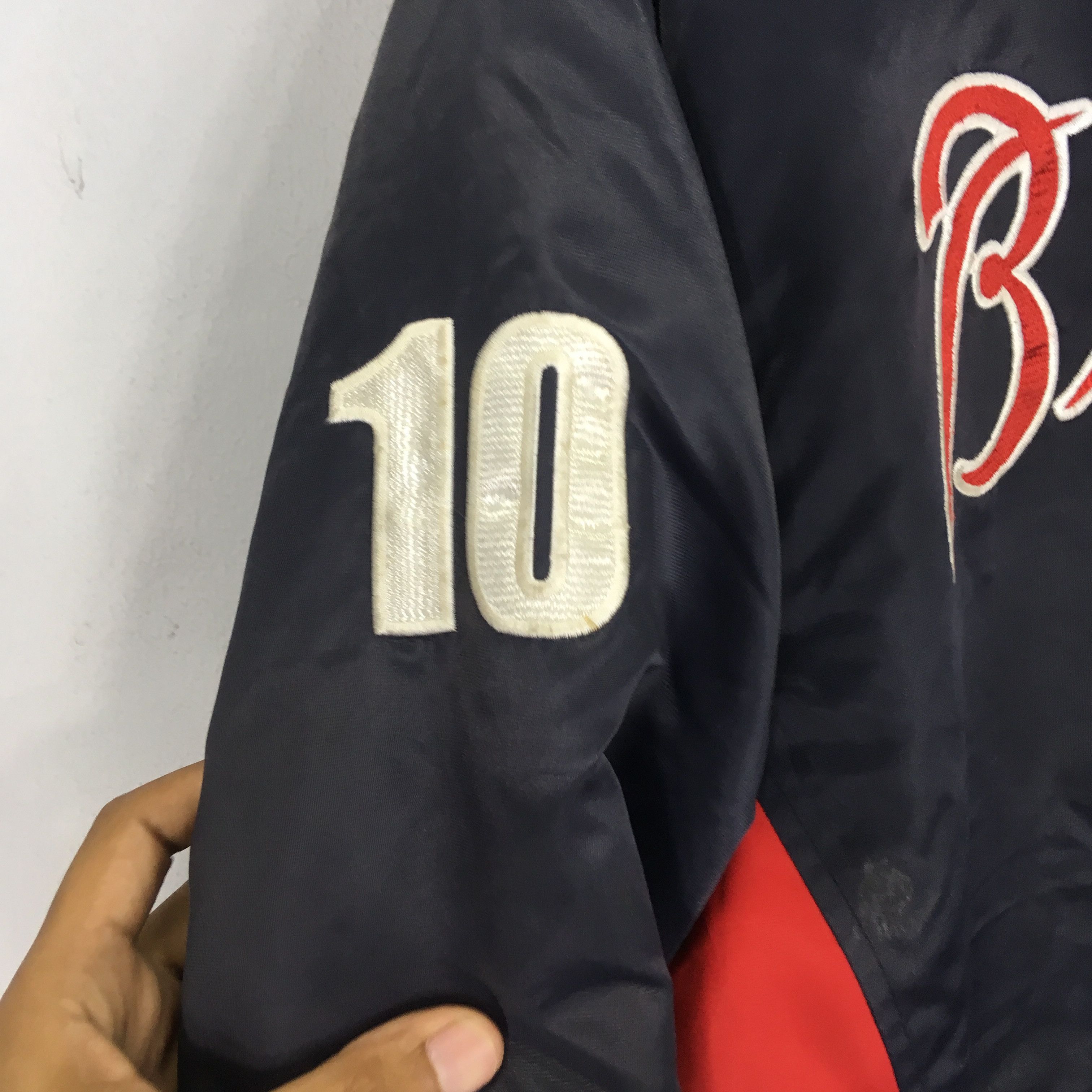 MLB Vintage 90's Atlanta Braves MLB Bomber Jacket Size US L / EU 52-54 / 3 - 10 Thumbnail