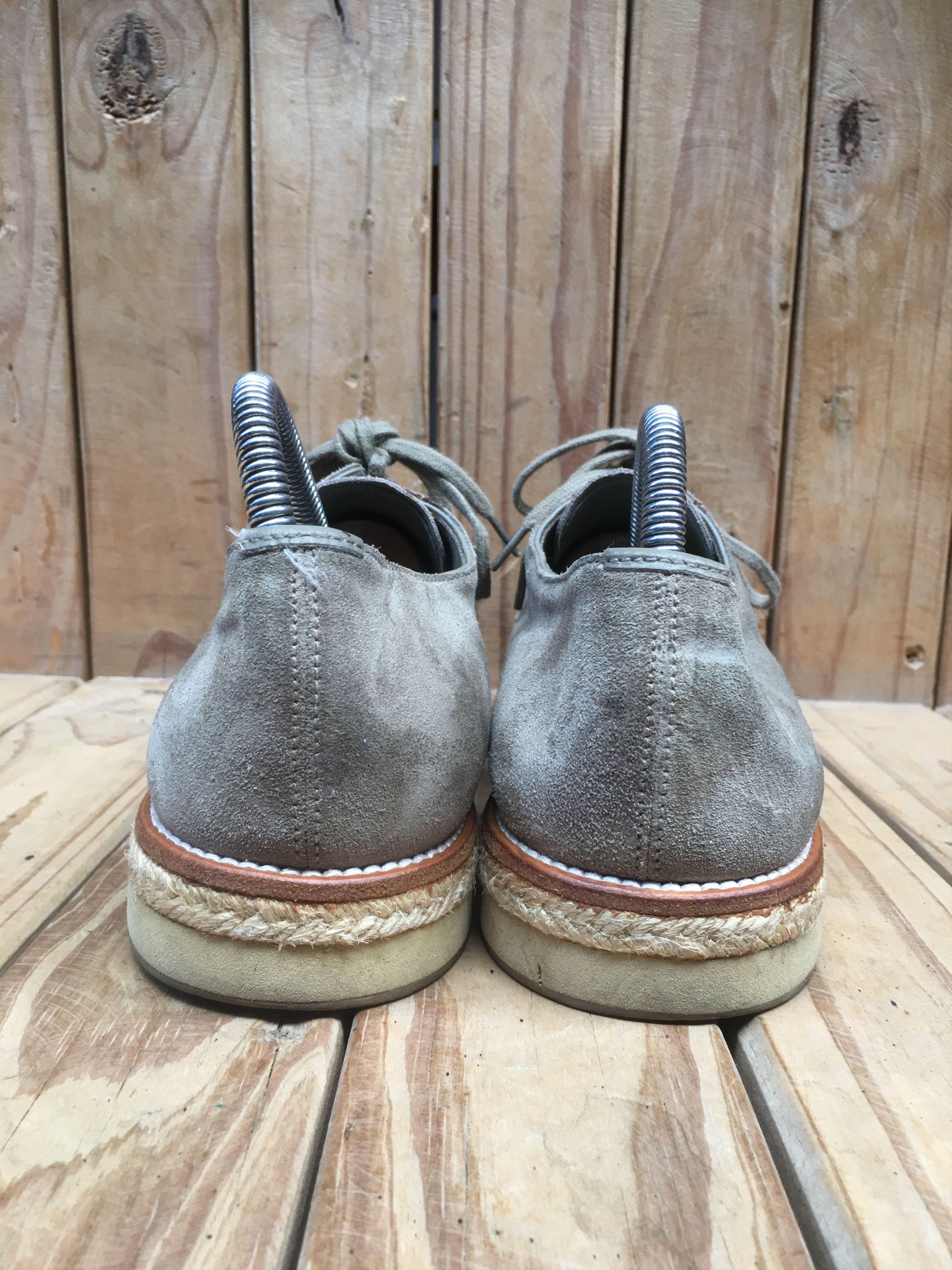 Prada Prada derby Mens Grey suede Leather Shoes Size UK 6 Size US 7 / EU 40 - 9 Thumbnail