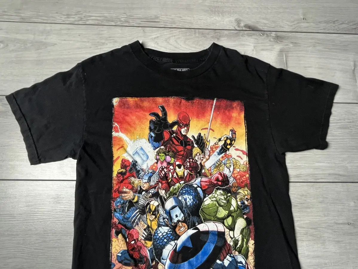 Band Tees Marvel comics all hero T-shirt movie size Medium Size US M / EU 48-50 / 2 - 3 Thumbnail