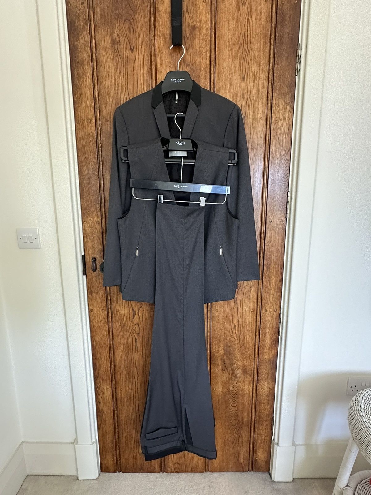 Dior AW13 Dior Homme 2 tone grey 3 piece suit 48 Size 38R - 1 Thumbnail