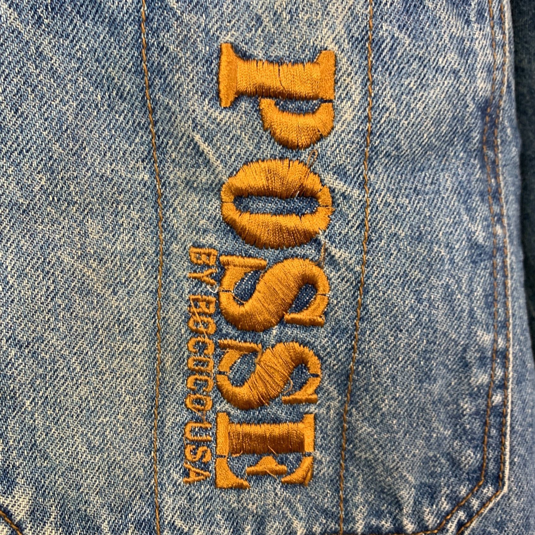 Vintage VINTAGE Rococo Le Parisien Posse Denim Jacket Embroidered Zip Blue XL Mens Jacket Size US 36 / EU 52 - 6 Thumbnail