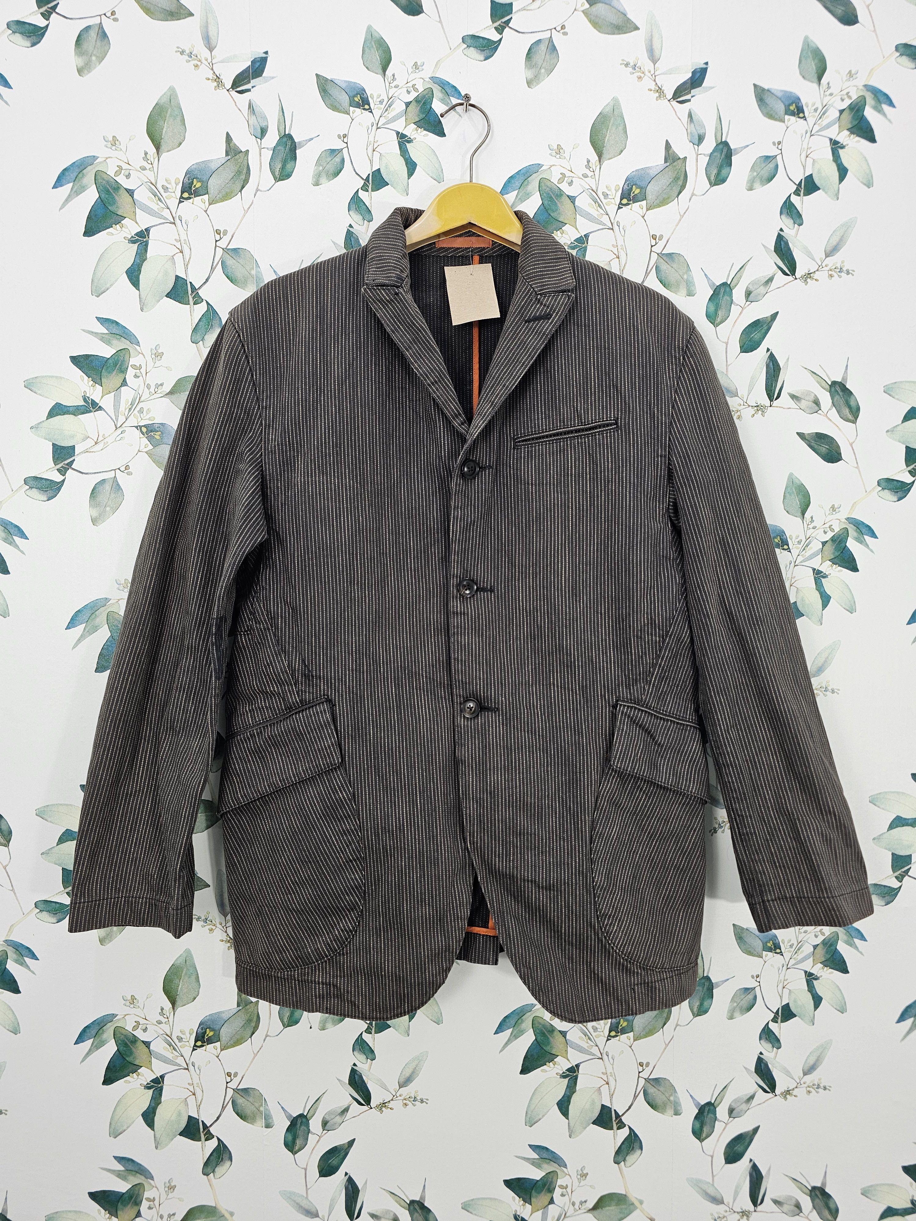 Japanese Brand Japanese Brand TABLOID NEWS Striped Blazer Jacket J0114 Size US M / EU 48-50 / 2 - 1 Thumbnail