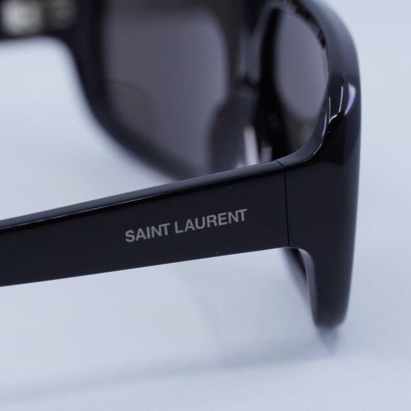 Saint Laurent Paris Saint Laurent SL569Y 001 Sunglasses Black Aviator Frame Size ONE SIZE - 6 Thumbnail