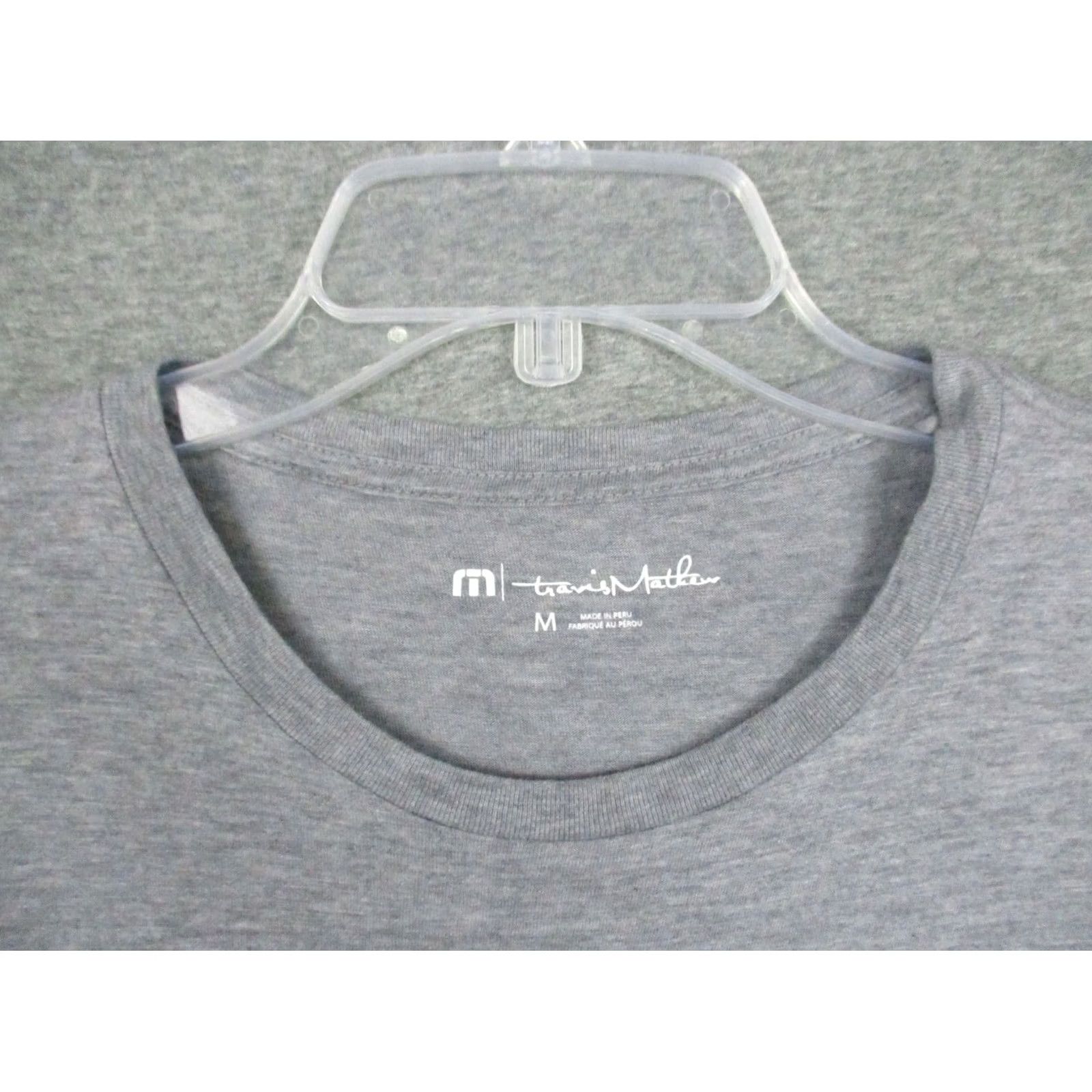 TravisMathew Travis Mathew Shirt Medium Men Gray Logo Crew Neck Here For A Good Time Size US M / EU 48-50 / 2 - 4 Thumbnail
