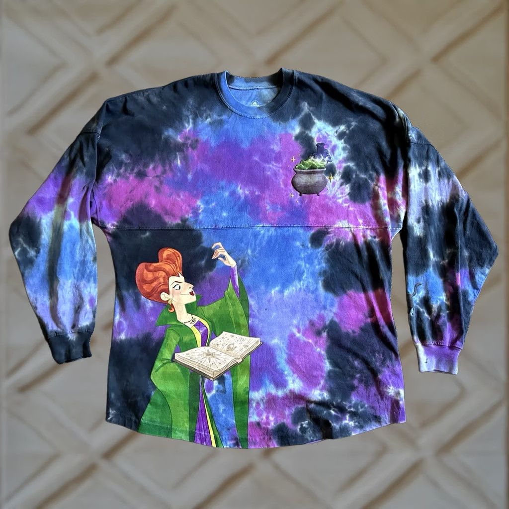 Disney Disney Spirit Jersey Hocus Pocus Tonight We Fly Sweatshirt Adults M Tie Dye Multicolor Pullover Long Sleeve Graphic Print Mens Womens Size M / US 6-8 / IT 42-44 - 1 Thumbnail