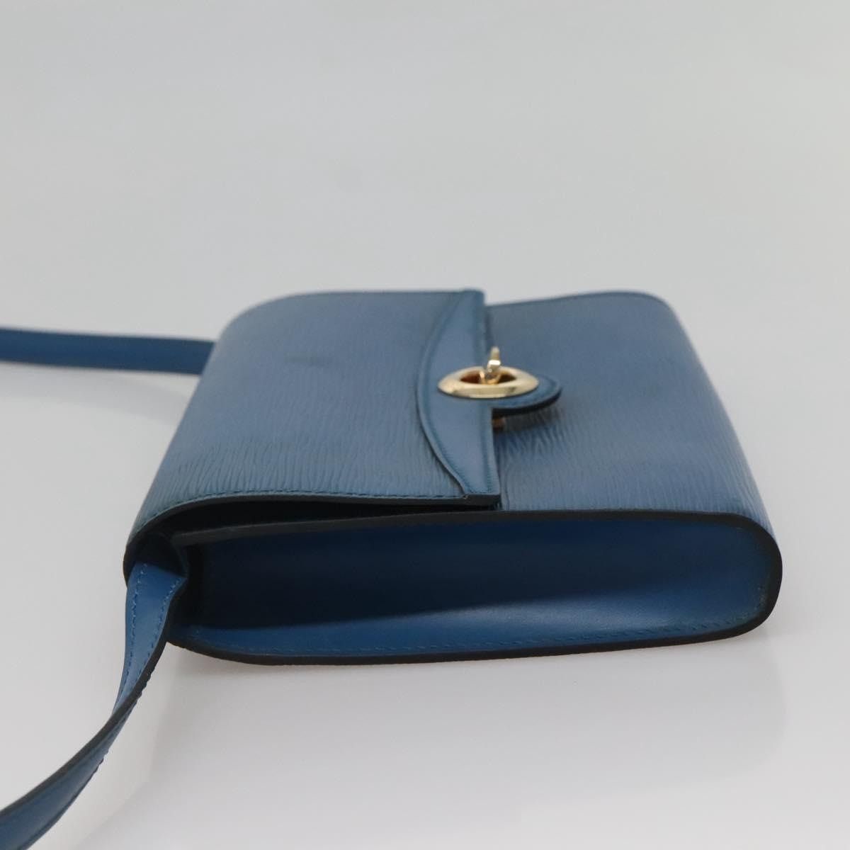 Louis Vuitton LOUIS VUITTON Epi Pochette Arche Shoulder Bag Blue M52575 Size ONE SIZE - 4 Thumbnail