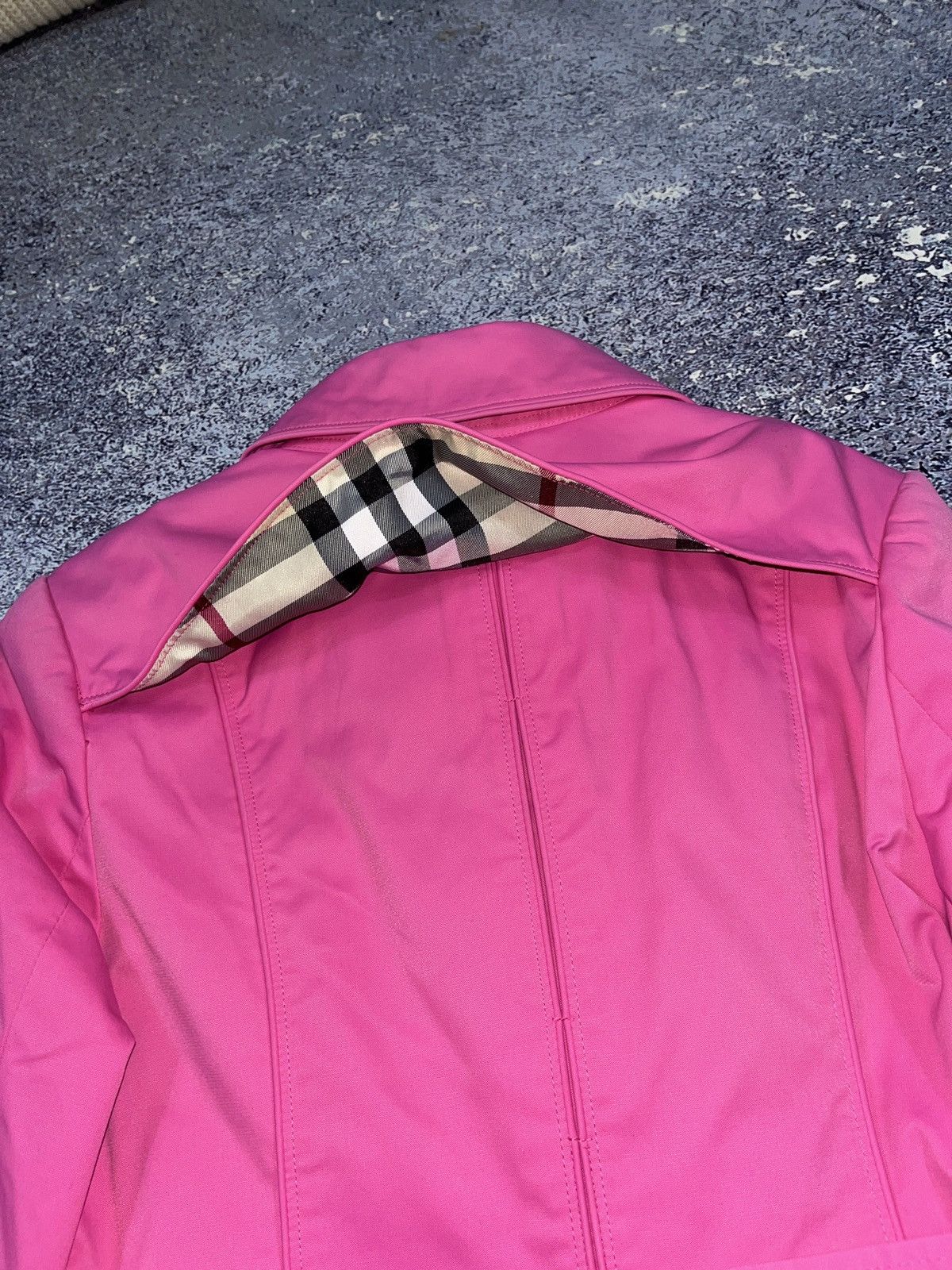 Burberry Rare Pink Barbie Vintage Burberry London Coat Trench Jacket Size S / US 4 / IT 40 - 9 Thumbnail