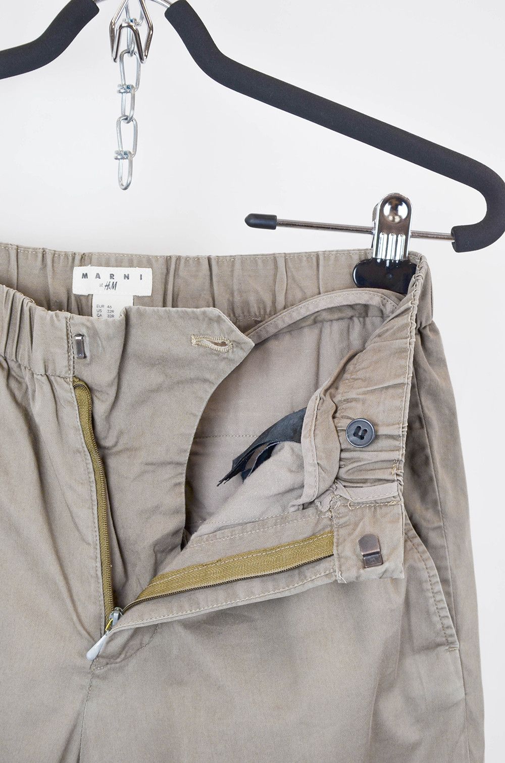 H&M × Marni MARNI x H&M Khaki Chinos Pants - EU46 Size 32" / US 10 / IT 46 - 7 Thumbnail