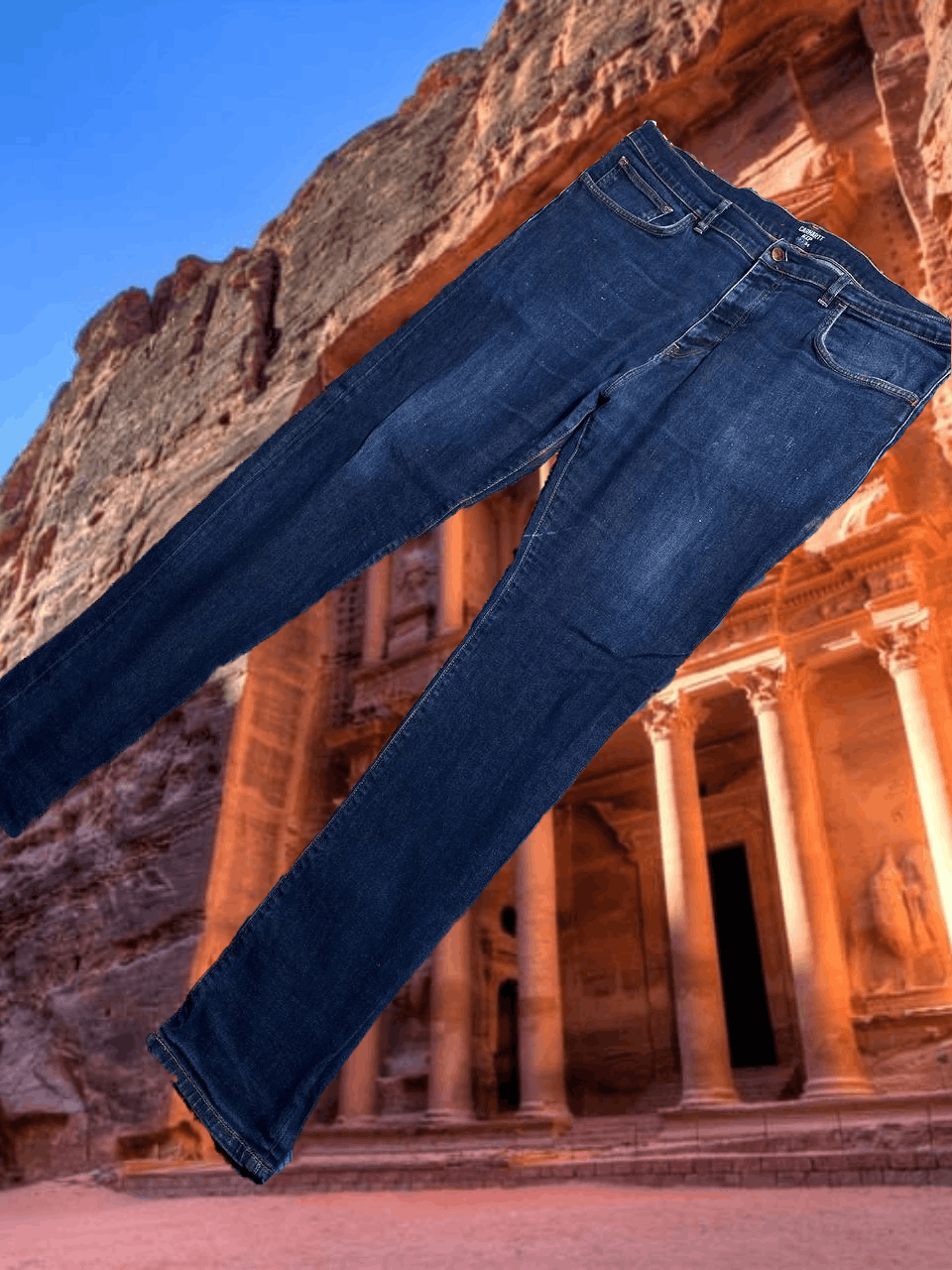 Carhartt Carhartt jeans pants blue crazy Y2K vintage w38 Size US 38 / EU 54 - 1 Thumbnail