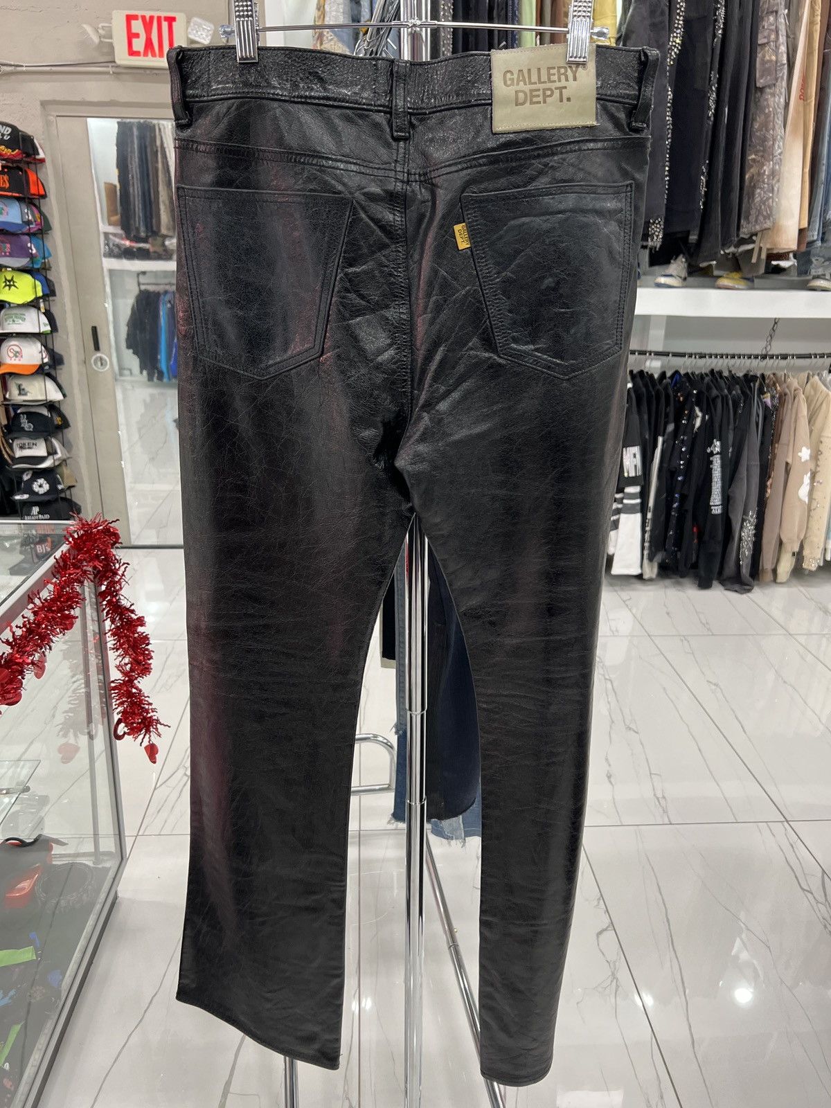 Gallery Dept. Gallery Dept Leather Flare Pants Black Size US 32 / EU 48 - 2 Thumbnail