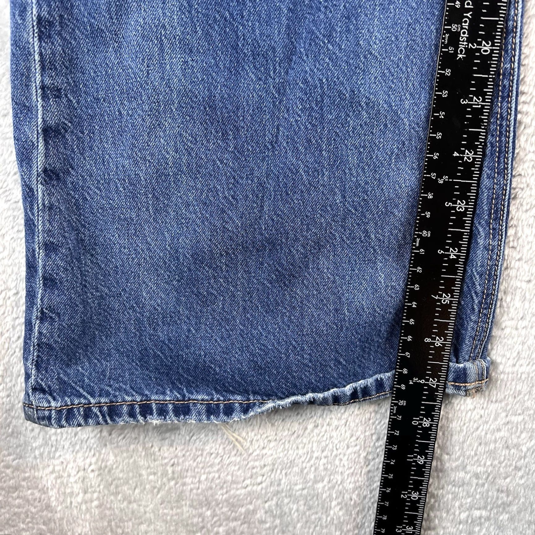 American Eagle Outfitters American Eagle Outfitters Jeans Womens 2 Short Blue Low-Rise Baggy Flare Distressed Boho Size 26" / US 2 / IT 38 - 6 Thumbnail