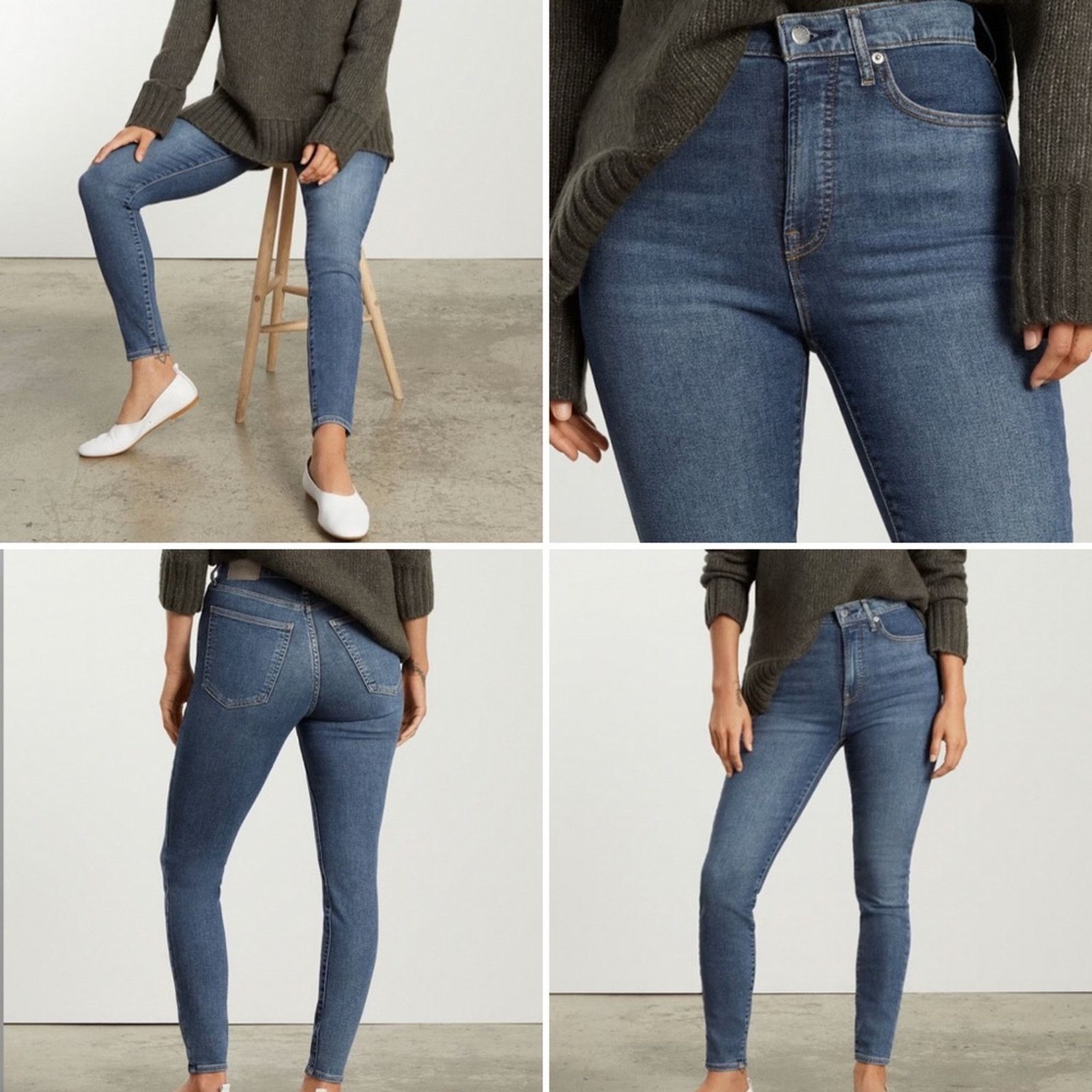 Everlane Everlane 28” High Rise Ankle Dark Blue Jeans EUC Size 28" / US 6 / IT 42 - 1 Thumbnail