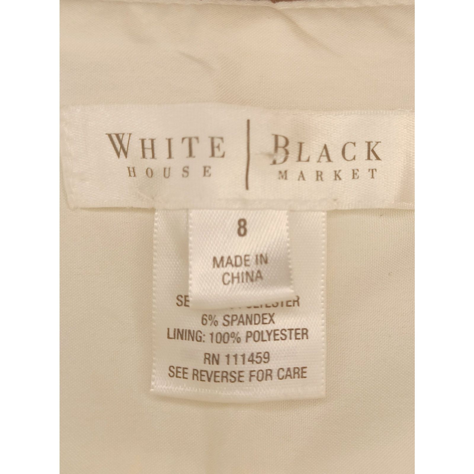 White House Black Market White House/ Black Market White Dress Pants Size 8 Size 30" / US 8 / IT 44 - 3 Thumbnail